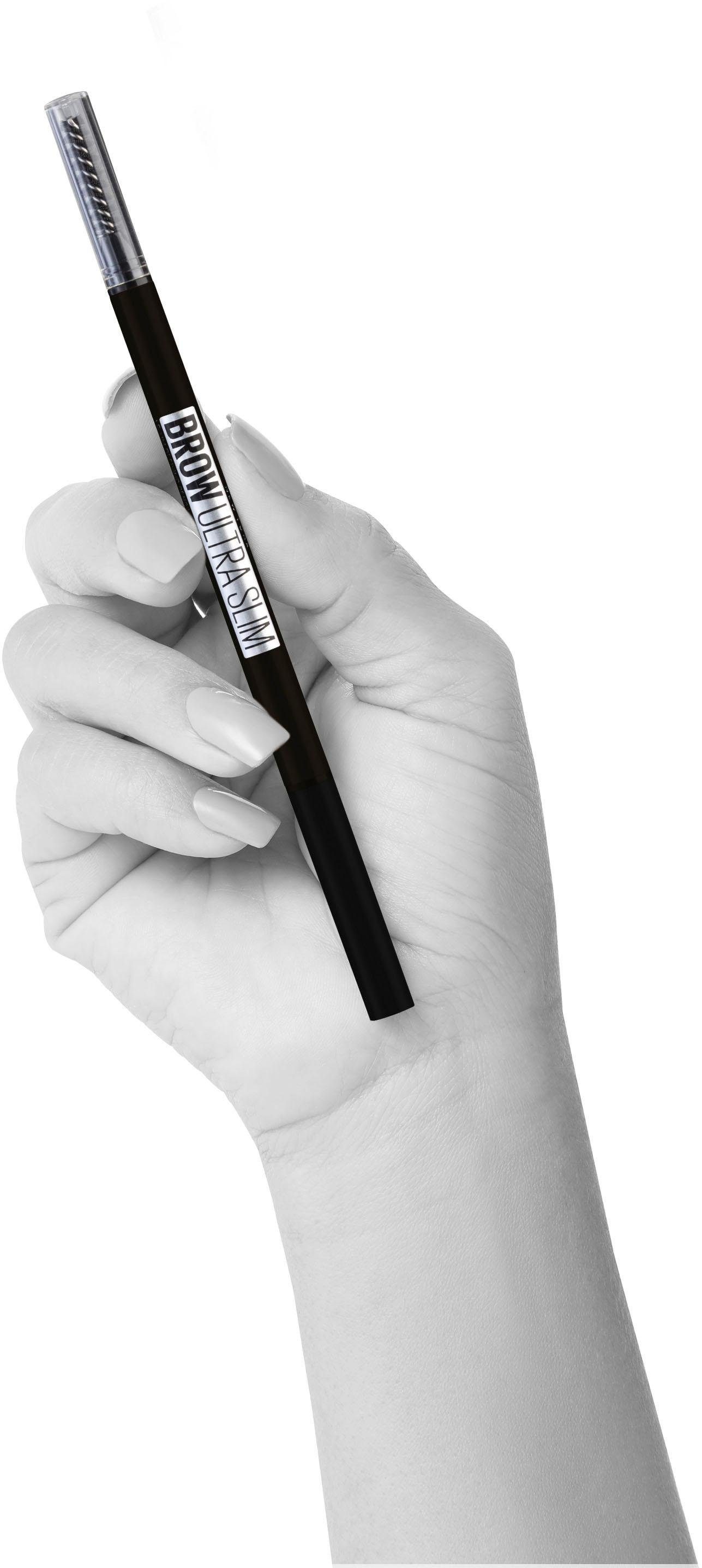 MAYBELLINE NEW YORK Augenbrauen-Stift »Brow Ultra Slim Liner«, mit Farbpigment-Gel