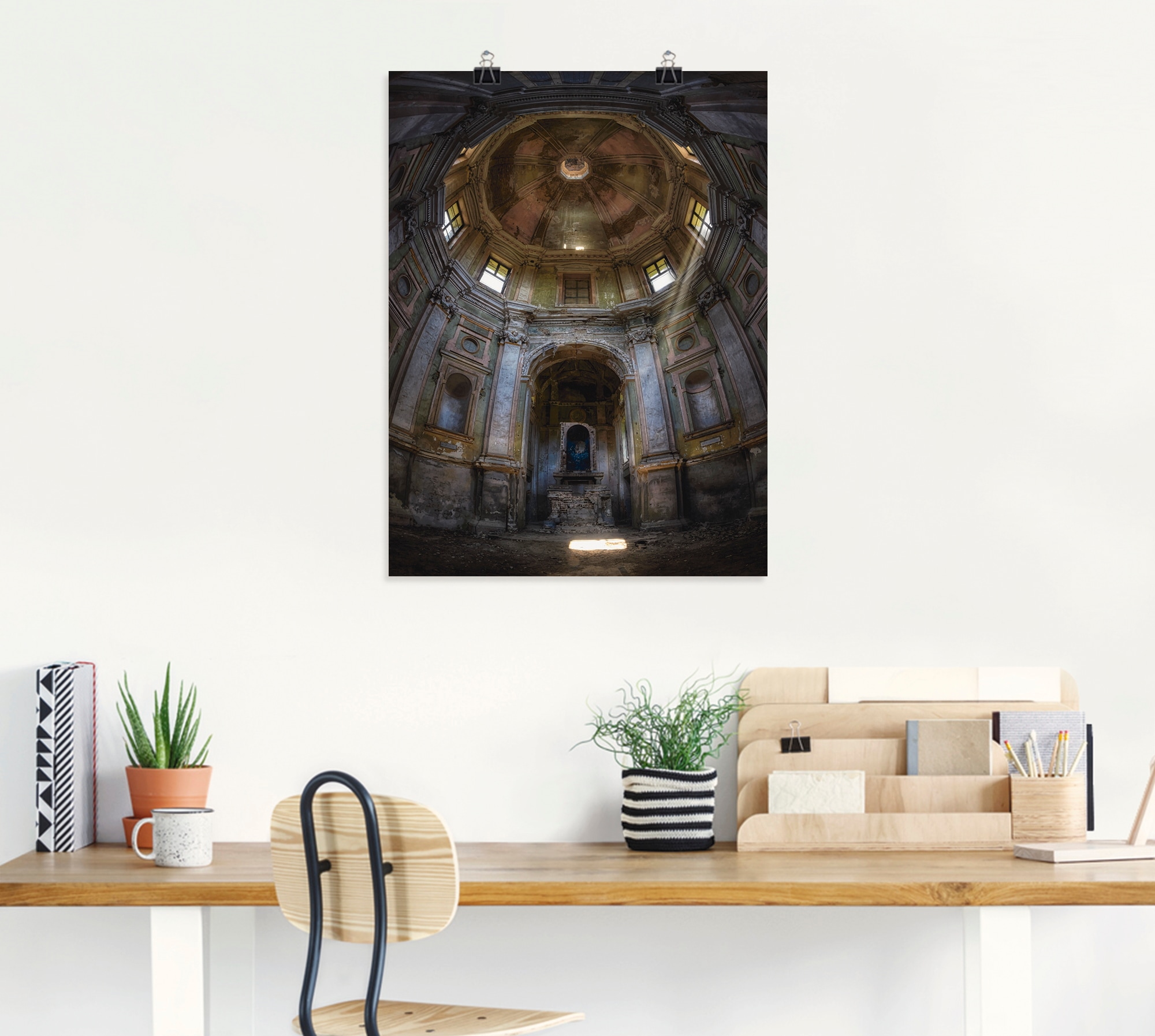 Artland Wandbild »Lost Place - marode Kirche - verlassen« Gebäude 1 Stk. tlg. als Leinwandbild, Poster in verschied. Größen