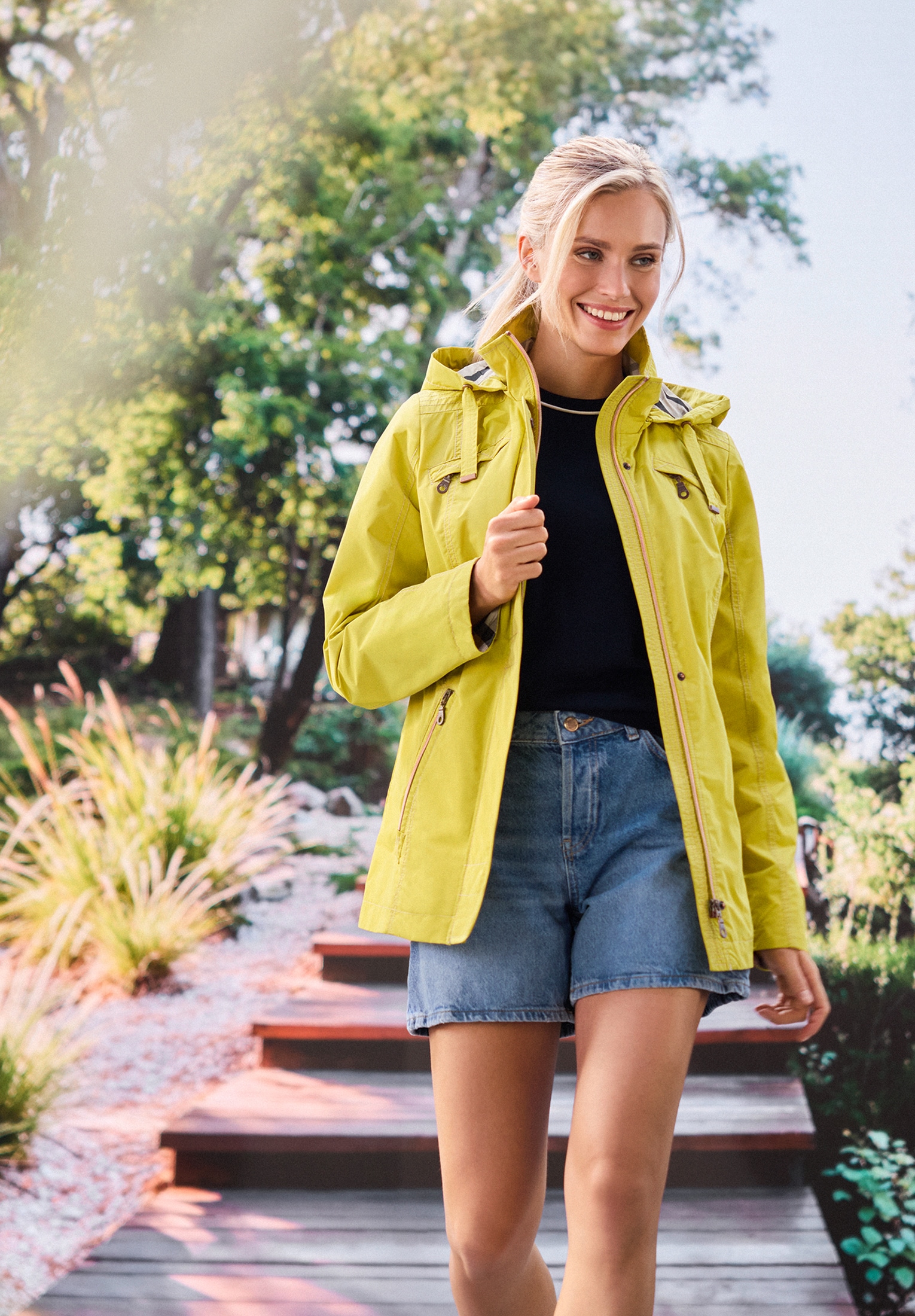 Gil Bret Sommerjacke »Sommerjacke mit abnehmbarer Kapuze«