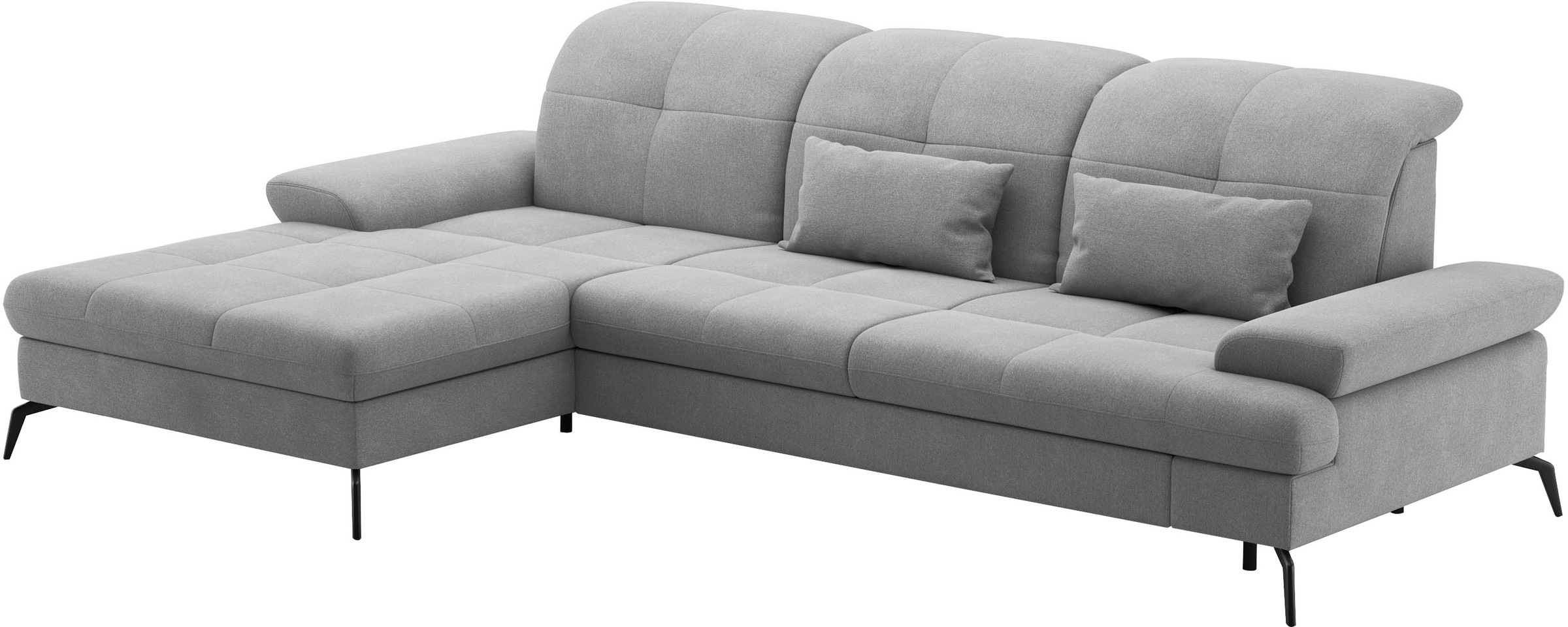 sit&more Ecksofa »Amica, L-Form, inkl. Sitztiefenverstellung & Armteilverstellung«, wahlweise mit Bettfunktion, Bettkasten und Kopfteilverstellung