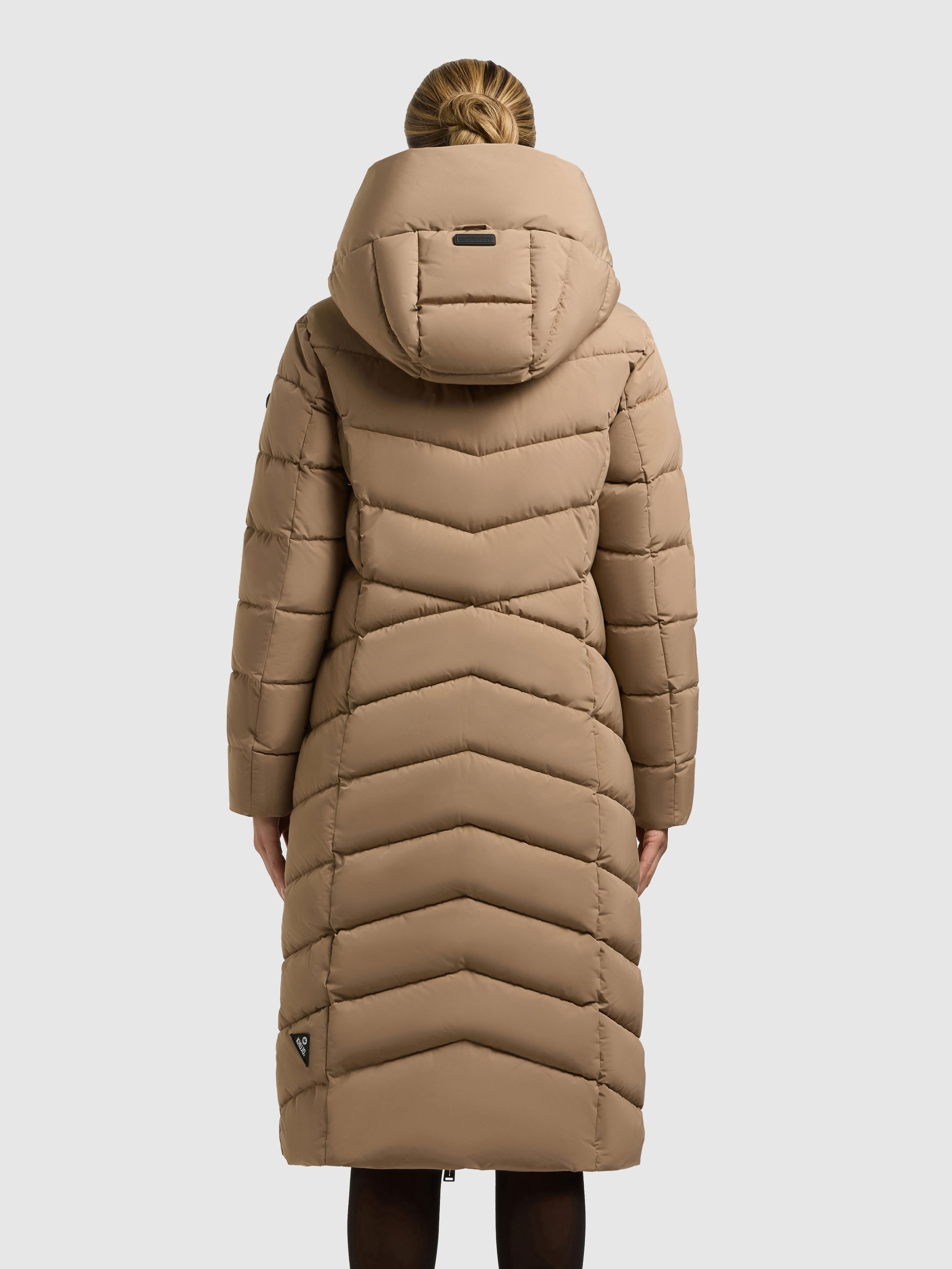 khujo Steppmantel »FISKA«, Kapuze mit elastischem Kordelzug
