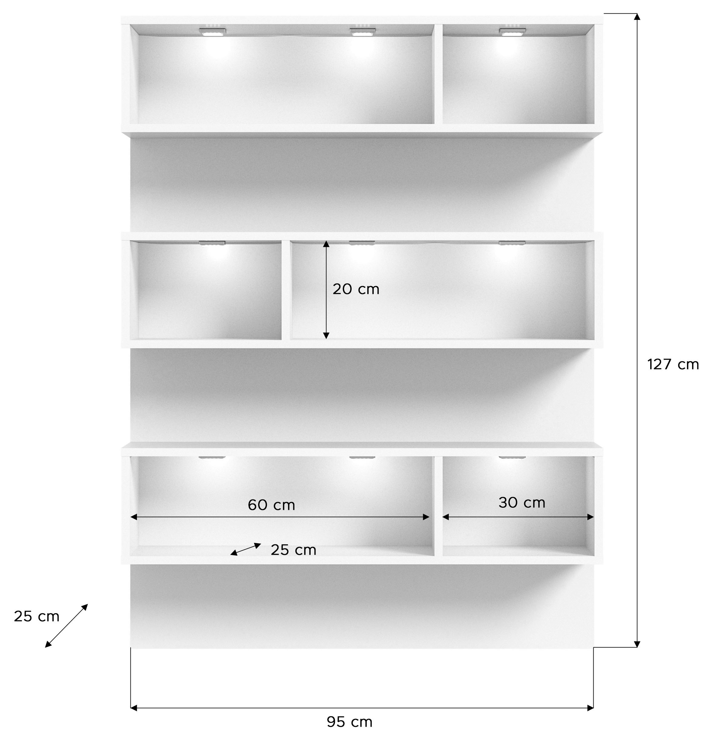 Home affaire Schuhschrank »Skoskap, Aufsatzregal, passend für Schuhschränke der Serie Skoskap« 6 Fächer, viel Stauraum, Regal zur Präsentation der Lieblingsstücke
