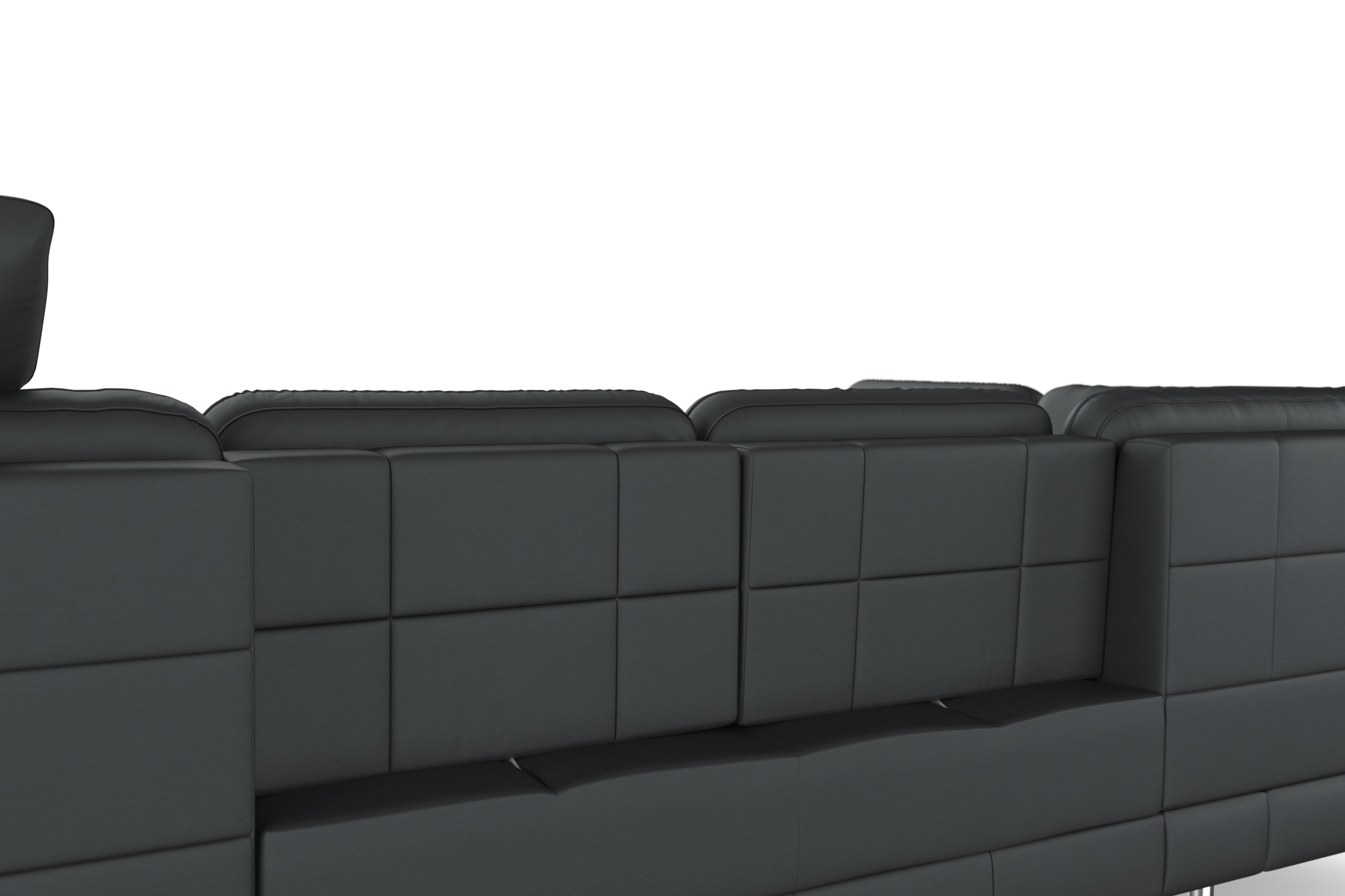 sit&more Wohnlandschaft »Bendigo U-Form«, inklusive Sitztiefenverstellung, Bodenfreiheit 15 cm, in 2 Fußfarben