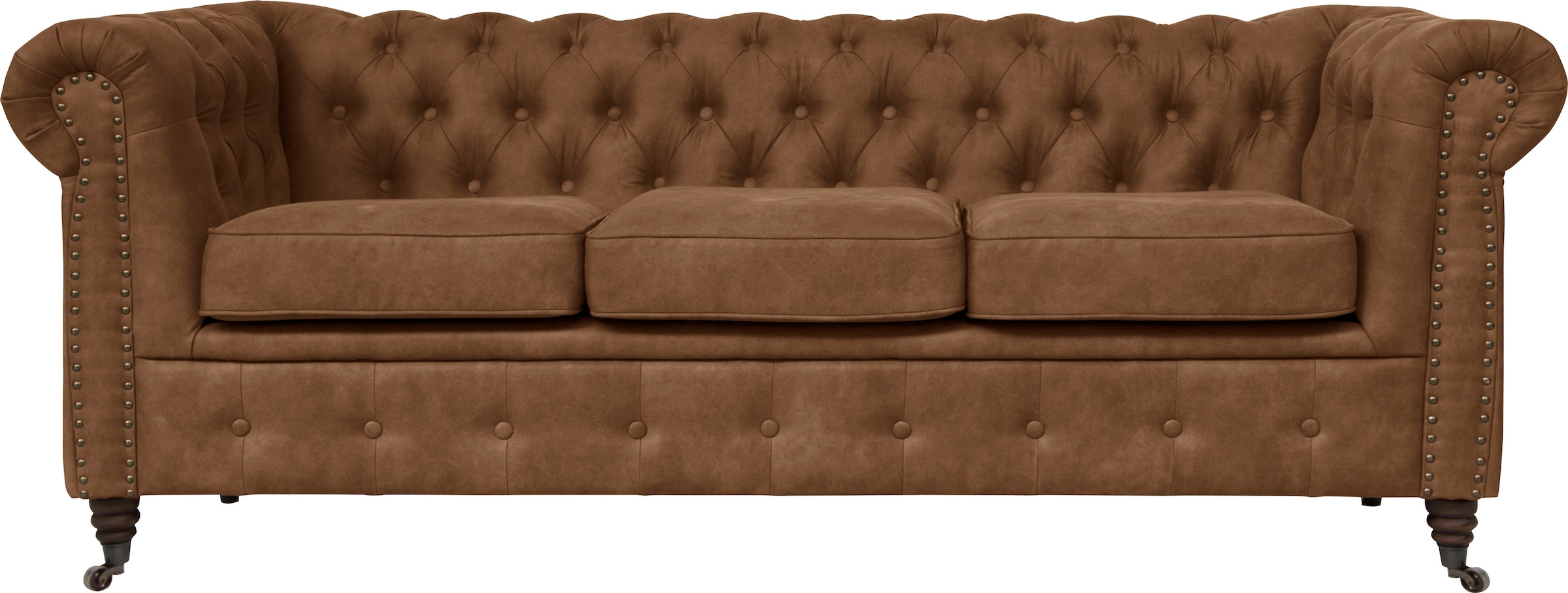 Home affaire Chesterfield-Sofa »Aarburg«, aufwändige Knopfheftung und Ziernägel im Chesterfield-Design