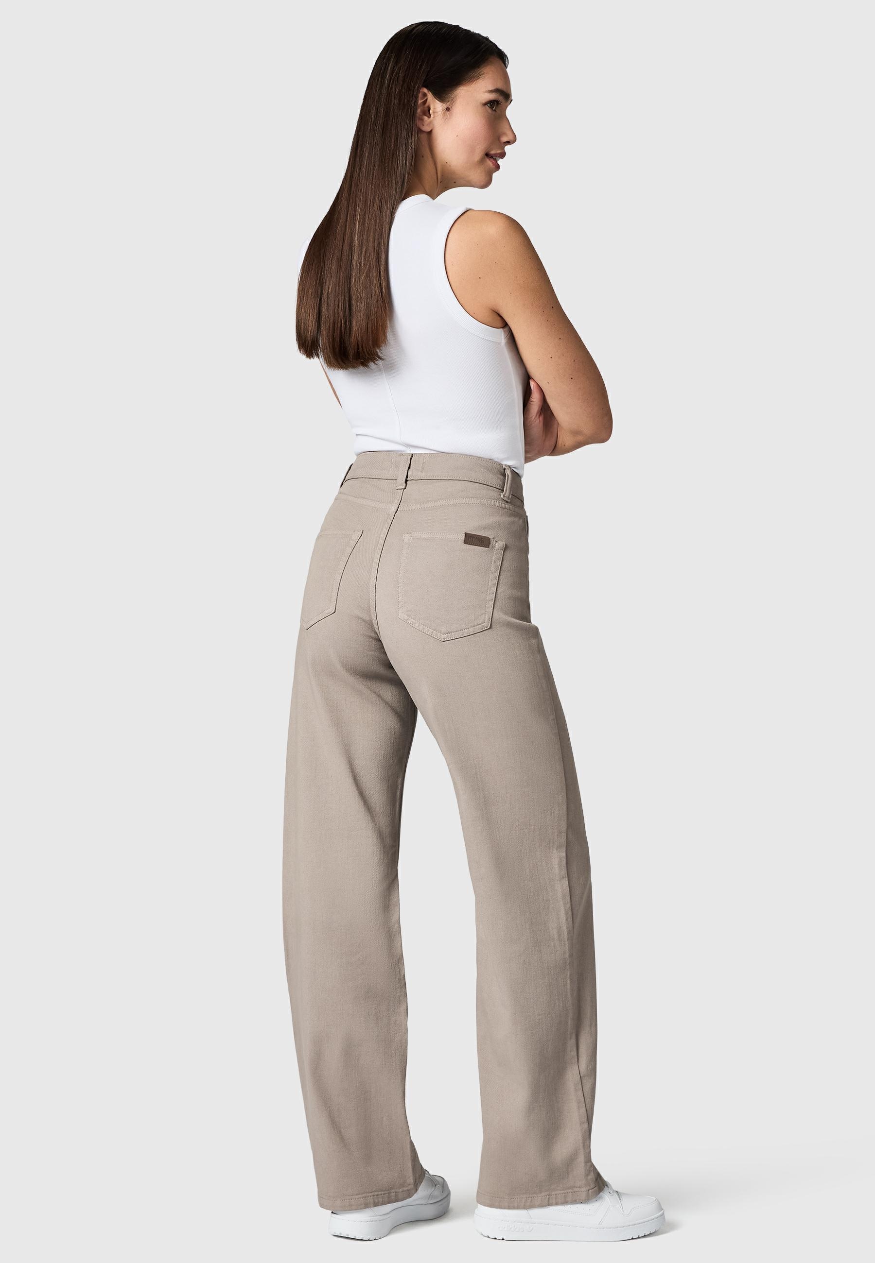 PEAK TIME Chinohose »Chinohose Cyrele«  Lange Wide-Leg-Hose mit Bio-Baumwolle