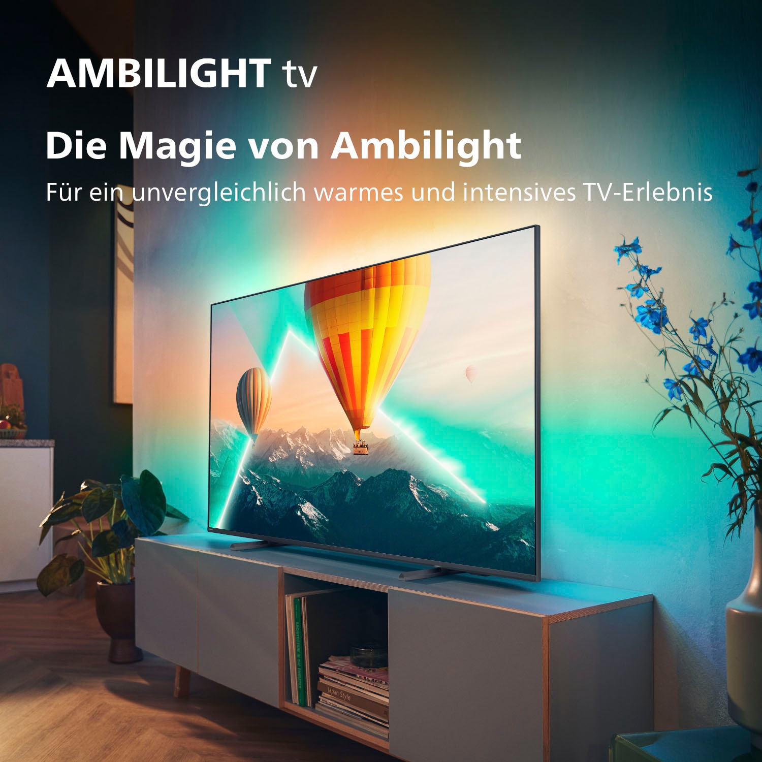 Philips LED-Fernseher »65PUS8107/12«, 4K Ultra HD, Android TV-Smart-TV, Ambilight (3-seitig), HDR10+