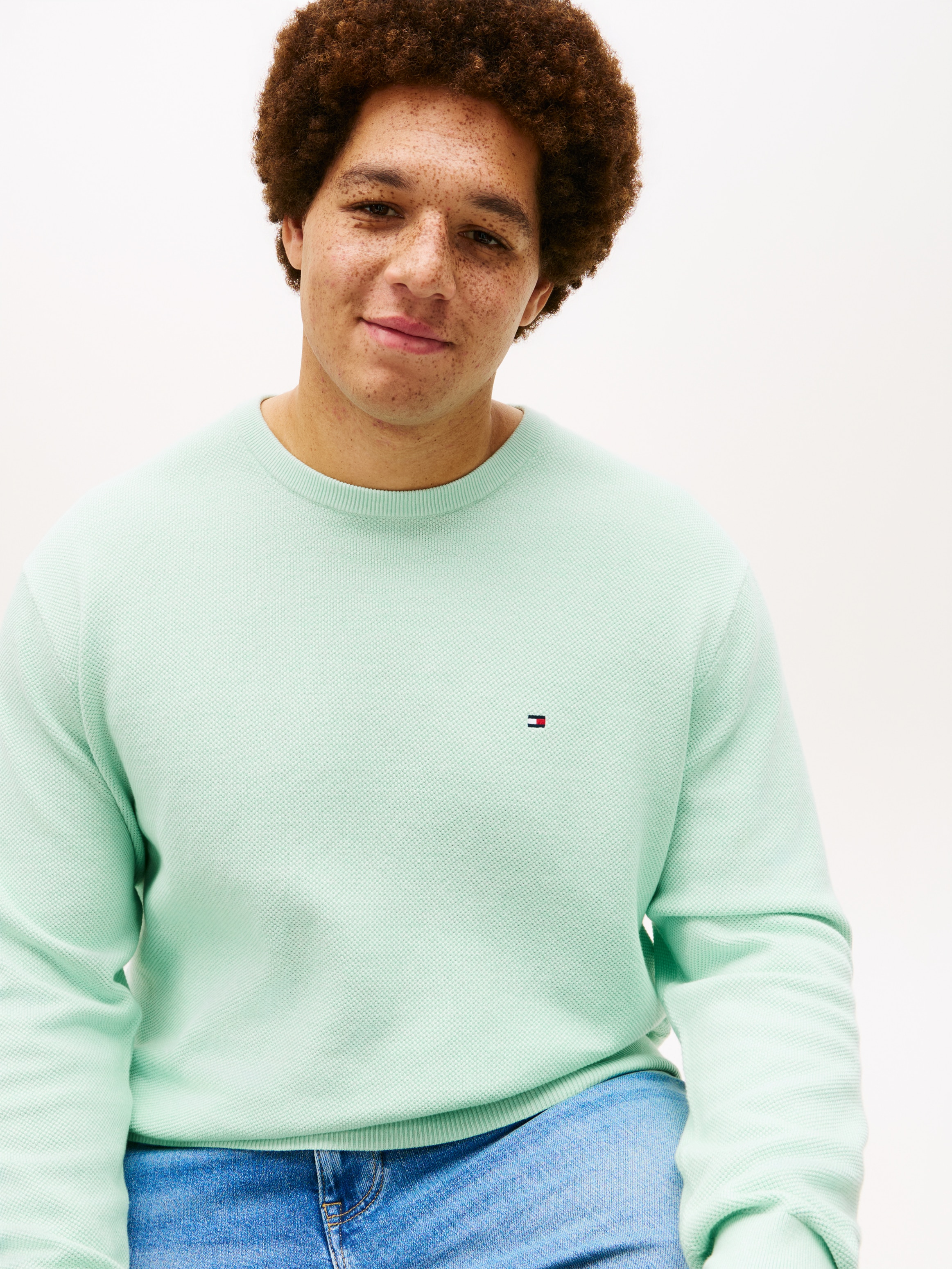 Tommy Hilfiger Big & Tall Rundhalspullover »ESSENTIAL STRUCTURE CREW NECK« Große Größen, regular fit