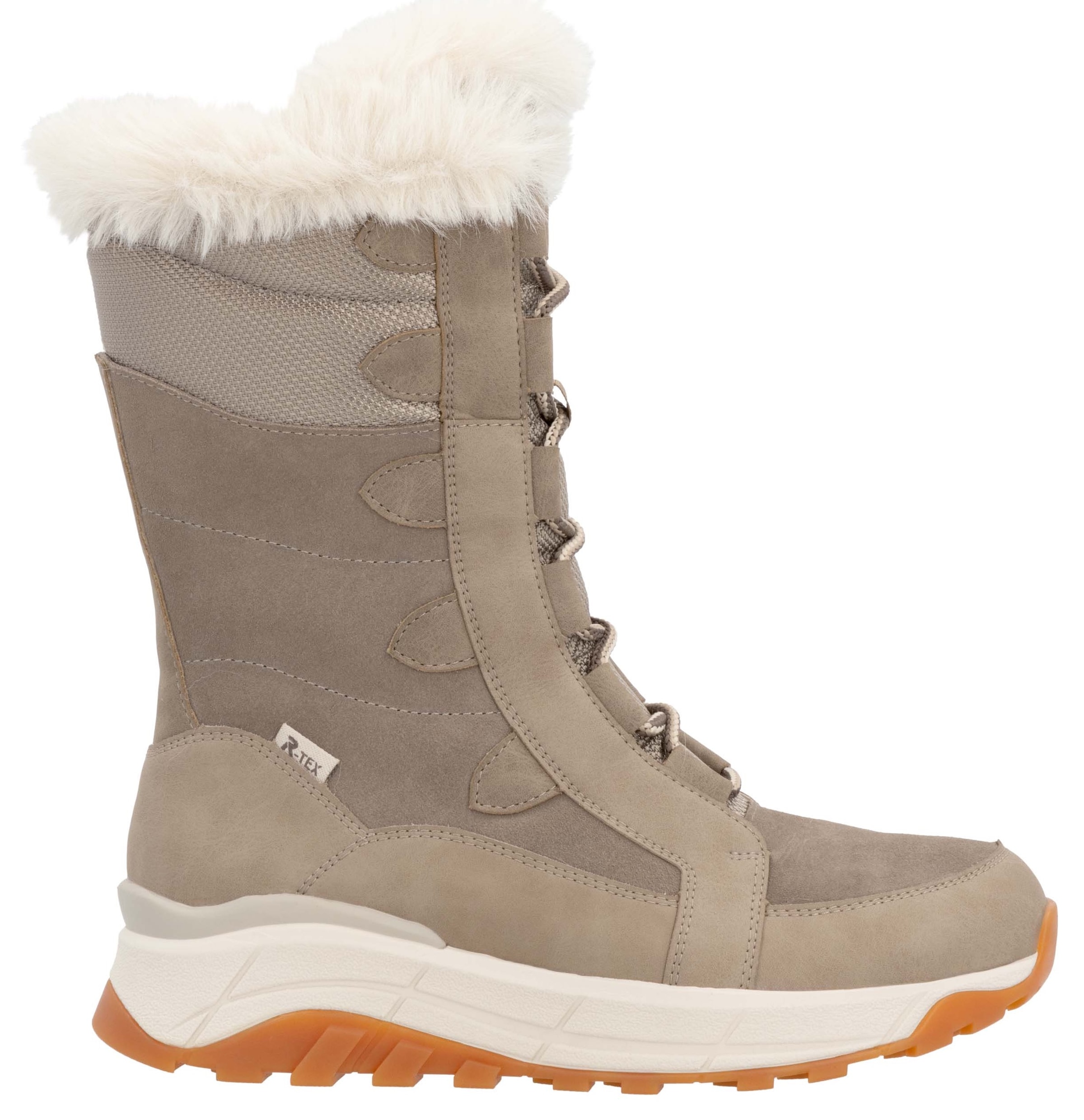 Rieker EVOLUTION Winterboots, Schneeboots, Winterboots mit Lammwollfutter, Fiber Grip Laufsohle