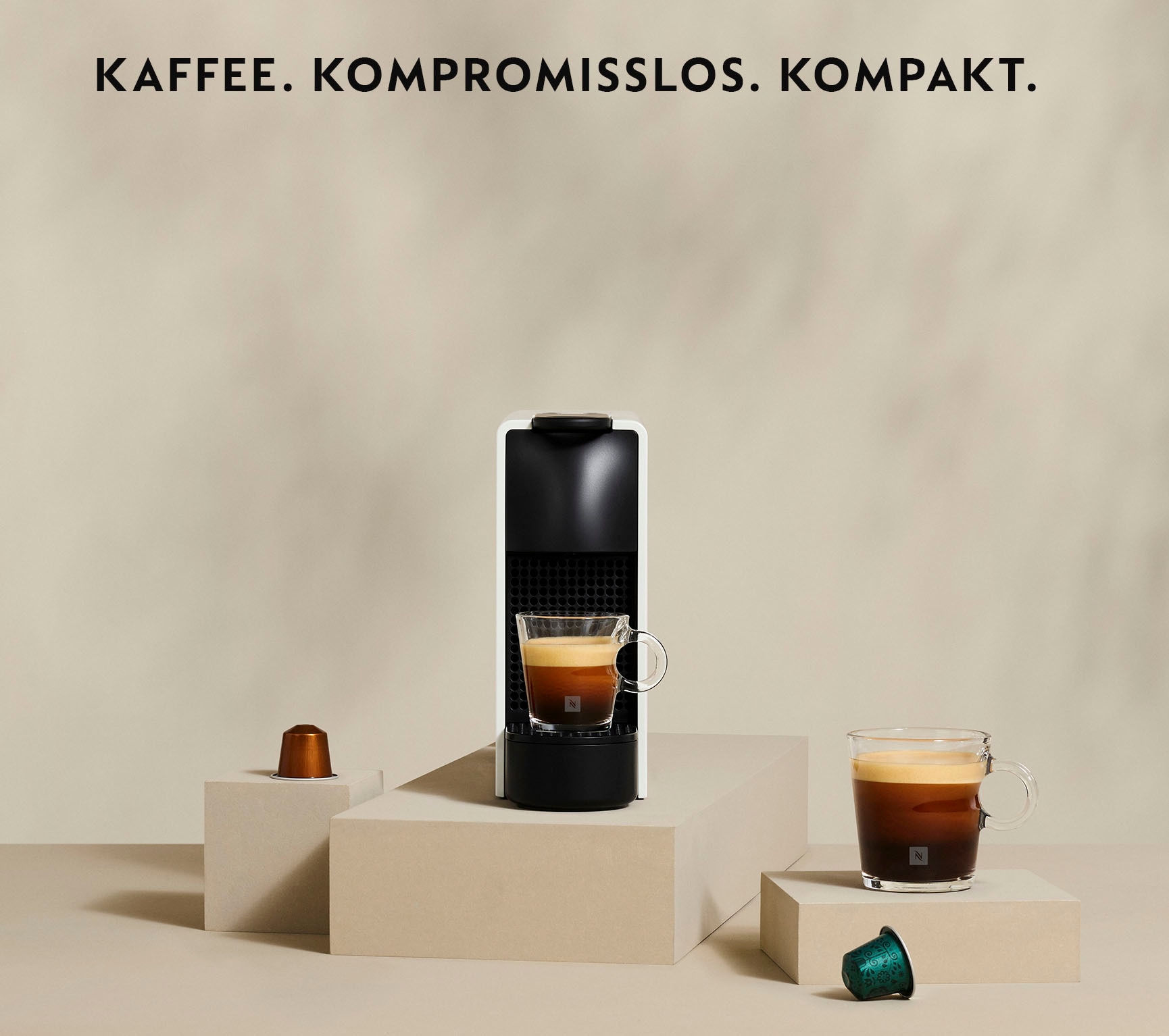 Nespresso Kapselmaschine »XN1108 Essenza Mini von Krups« Pumpendruck: 19 Bar, inkl. Willkommenspaket mit 7 Kapseln