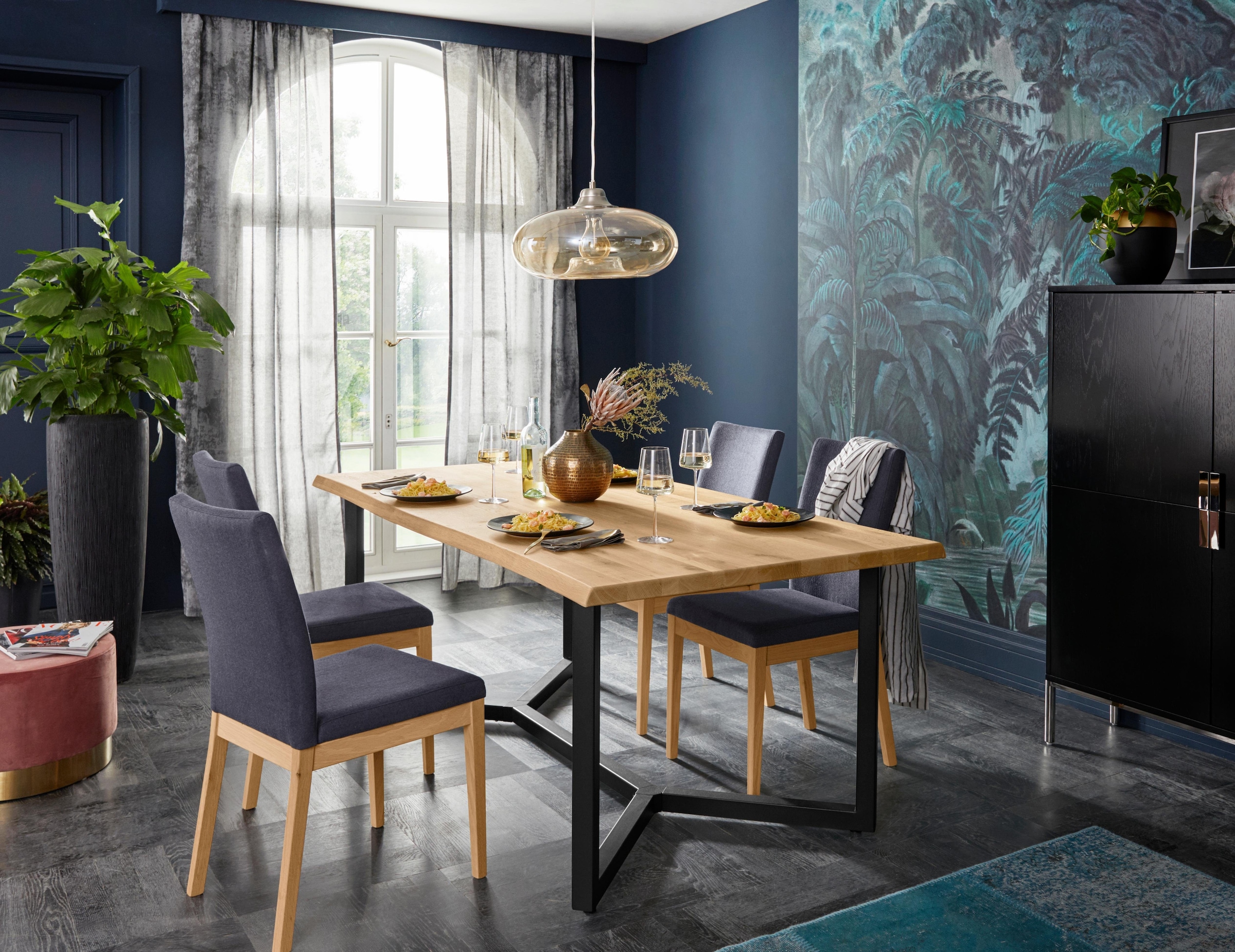 Home affaire Stuhl »Dendres«, (Set), 2 St., Feinstruktur
