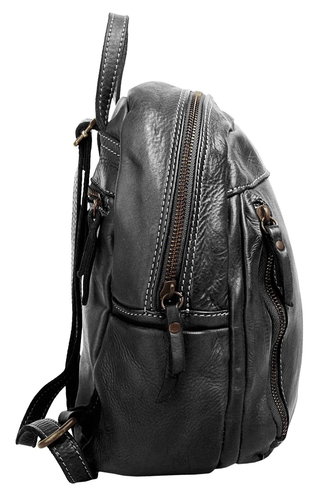 Cluty Cityrucksack, echt Leder, Made in Italy