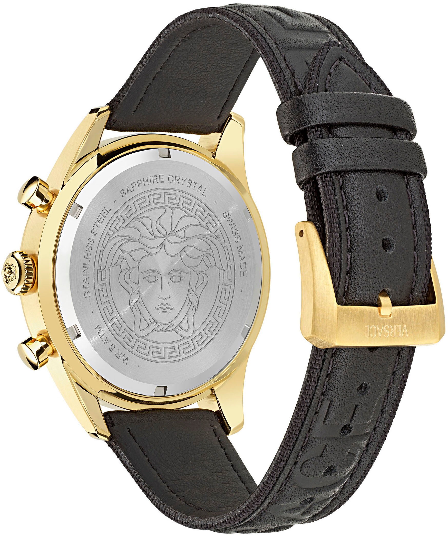 Versace Chronograph »CHRONO MASTER«, Quarzuhr, Armbanduhr, Herrenuhr, Datum, Stoppfunktion, Swiss Made