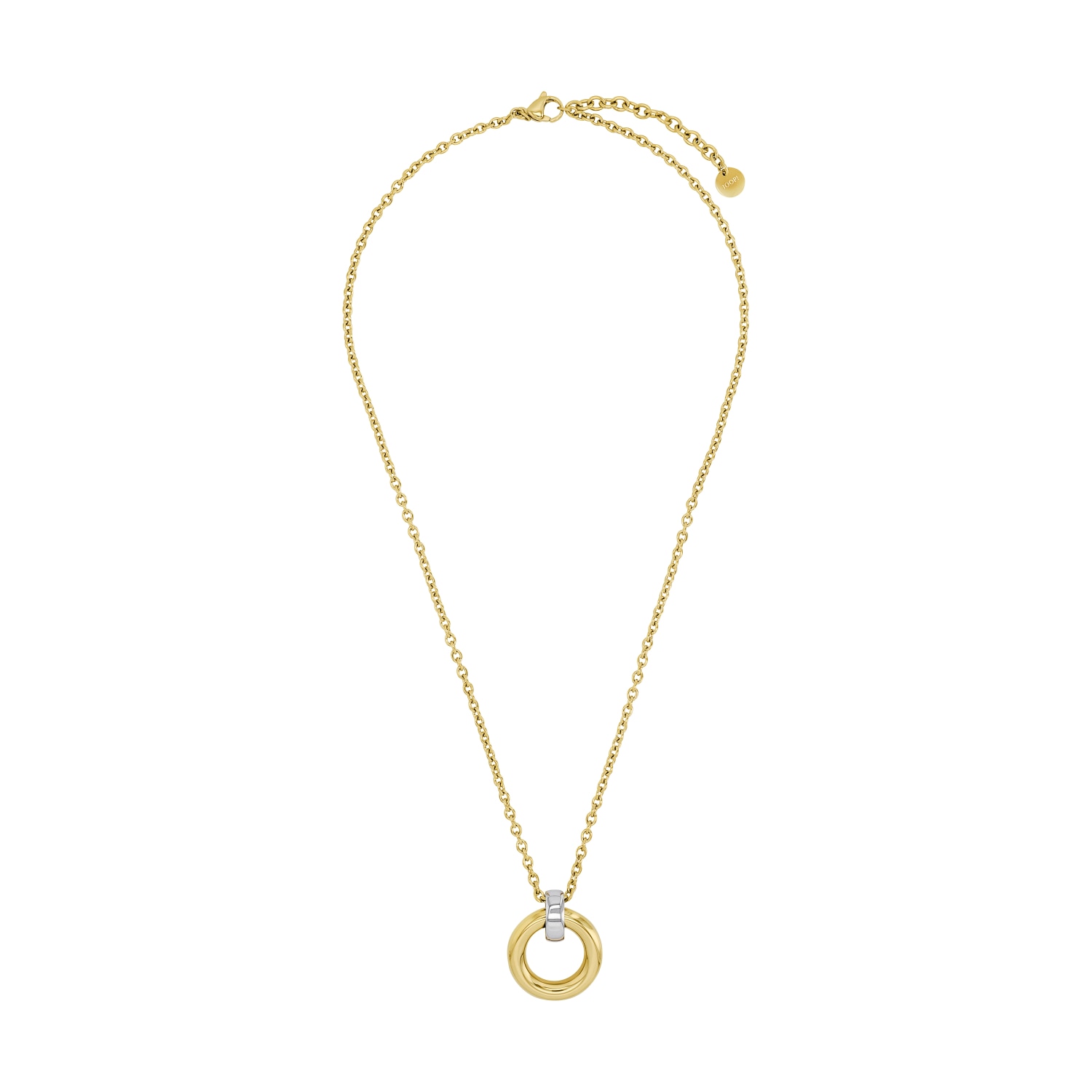 JOOP! Kette mit Anhänger »Kreis« mit Zirkonia (synth.)