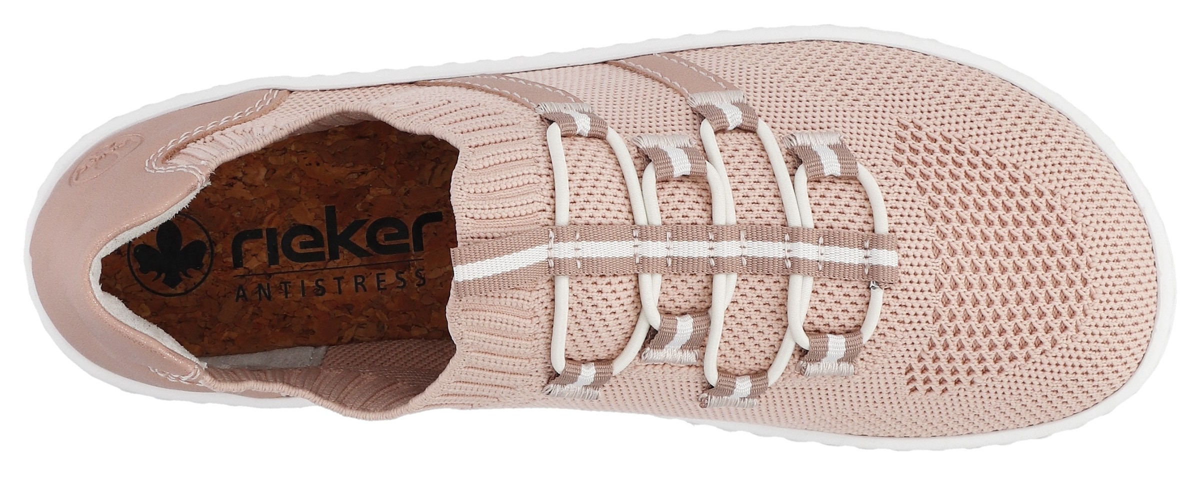Rieker Slip-On Sneaker »Barfußschuh«, Slipper, Freizeitschuh, Halbschuh mit elastischem Strickschaft