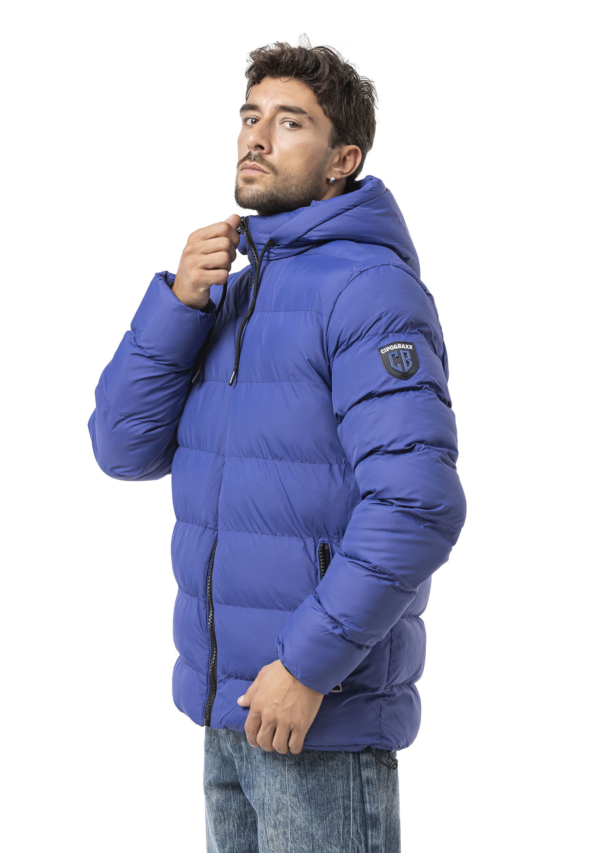 Cipo & Baxx Winterjacke »Cipo & Baxx Jacke« mit Kapuze im Steppdesign