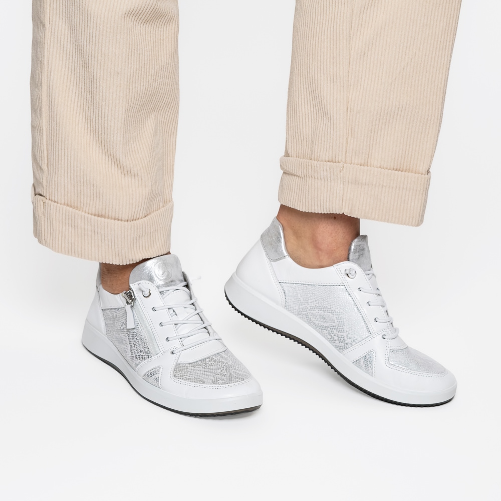 Ara Slip-On Sneaker »ROMA«  , Freizeitschuh, Halbschuh, Schnürschuh in Komfortweite H (=sehr weit)