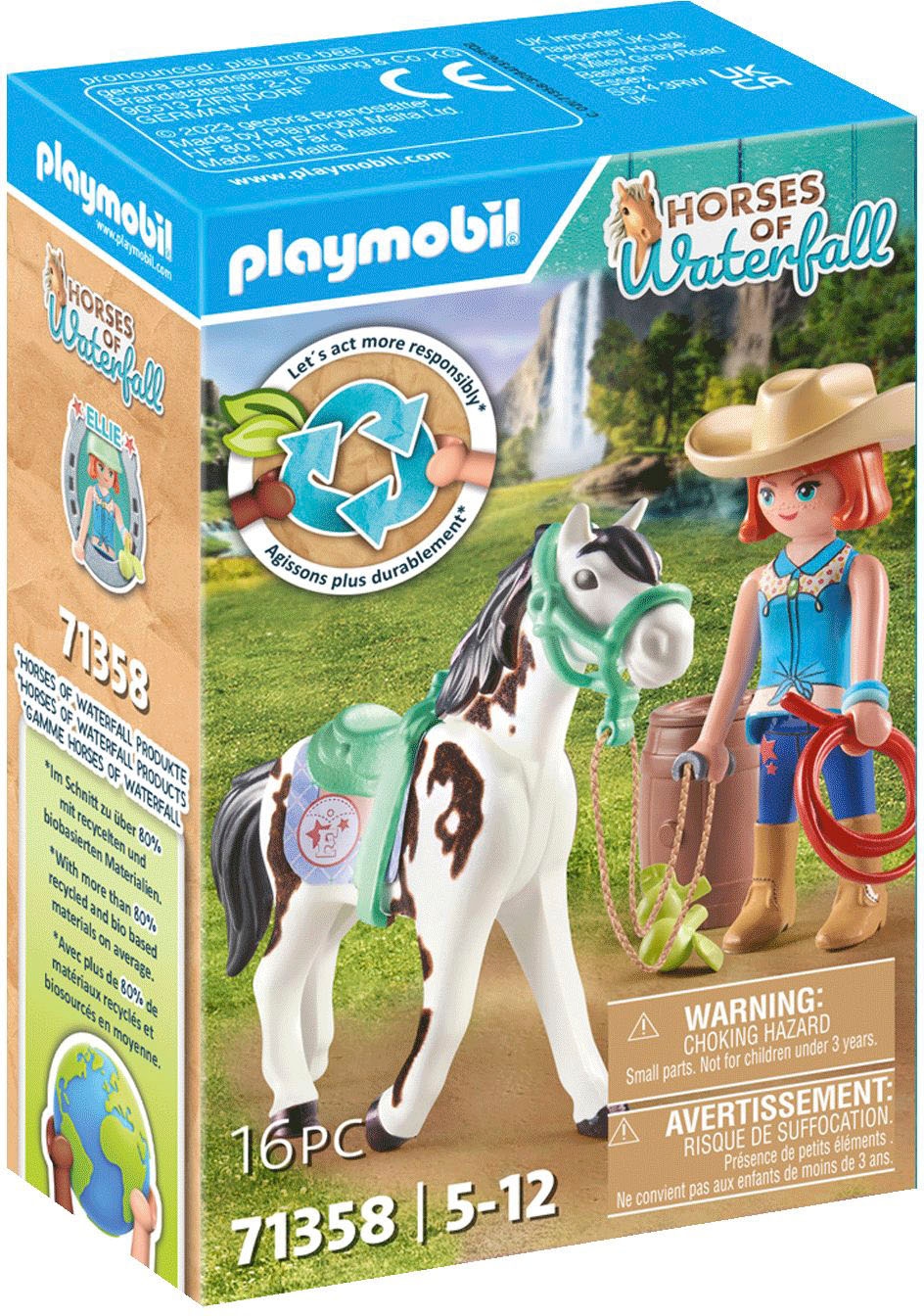 Konstruktions-Spielset »Ellie & Sawdust mit Westernübung (71358), Horses of...