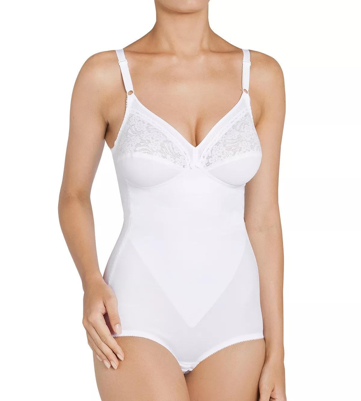 Triumph Miederbody "Formfit BS X" florale Spitze, runder Rückenausschnitt, tiefer V-Ausschnitt