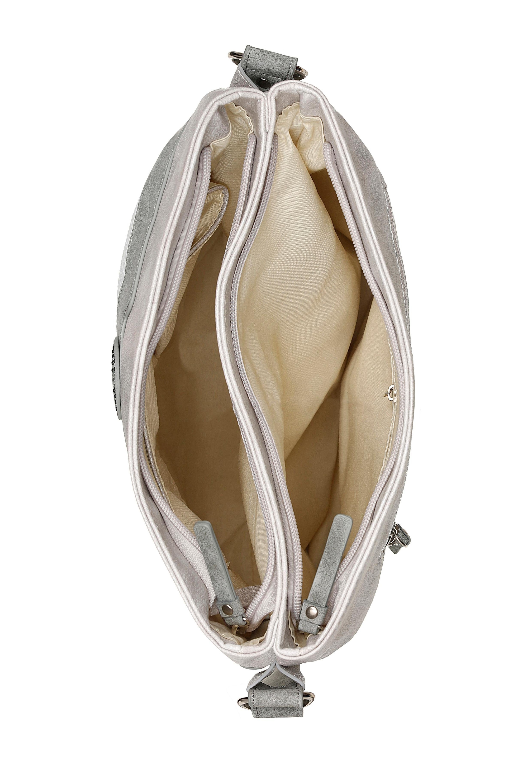 Rieker Umhängetasche , Schultertasche, Damen-Tasche mit praktischem Reißverschluss-Rückfach