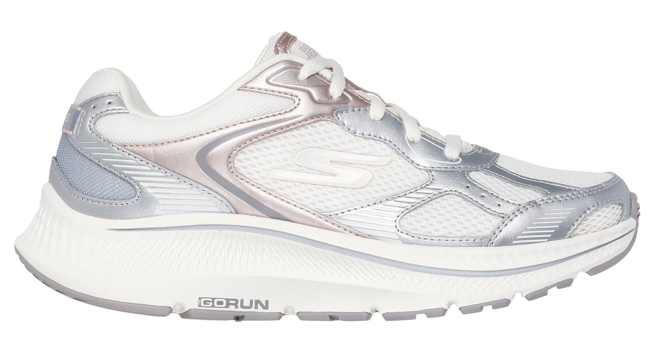 Skechers Sneaker »GO RUN CONSISTENT 2.0«, Retro Sneaker, Schnürschuh mit Metallic-Besätzen