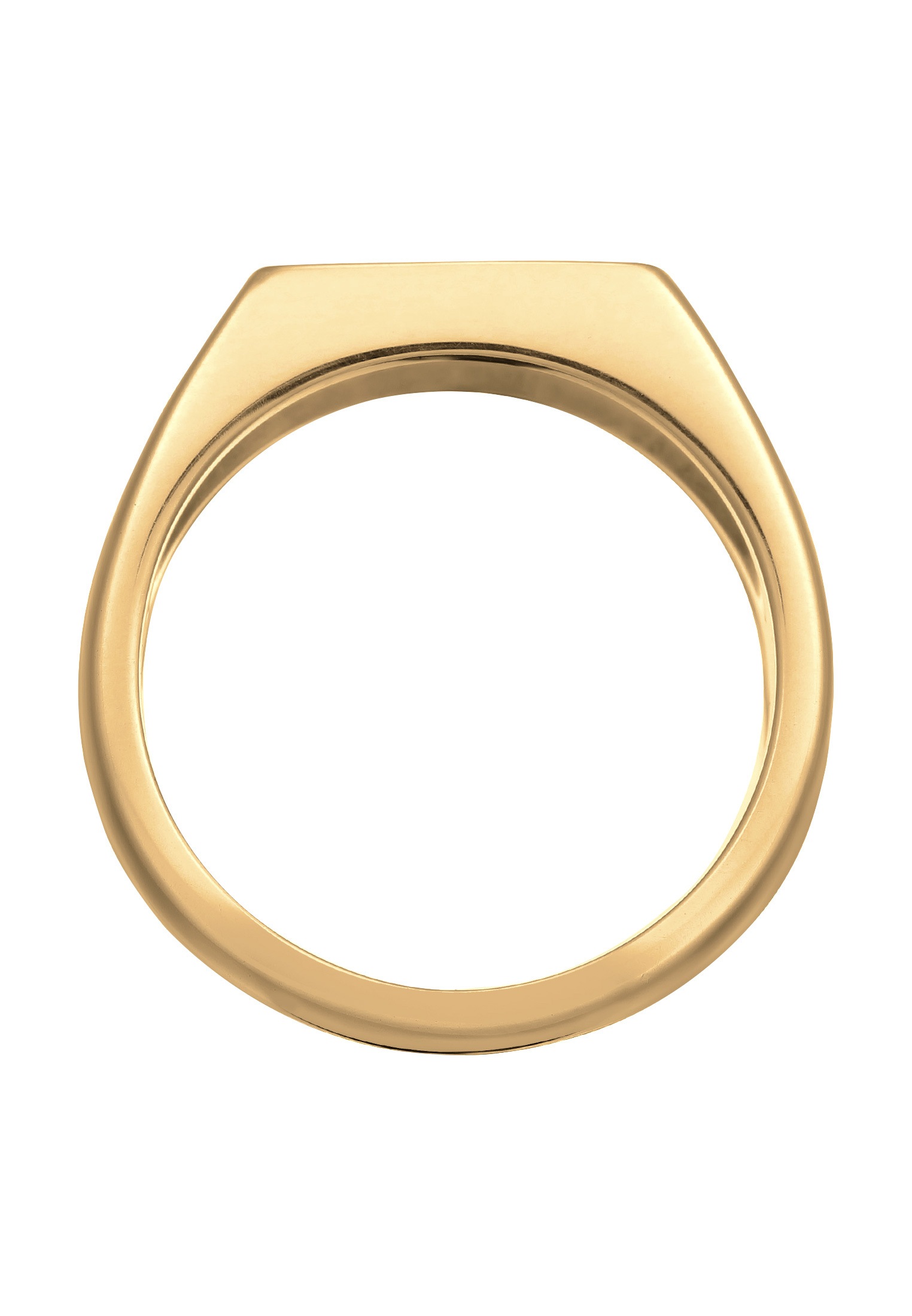 Kuzzoi Siegelring »Ring Herren Siegelring Emaille Schwarz 925 Sterling Silber«
