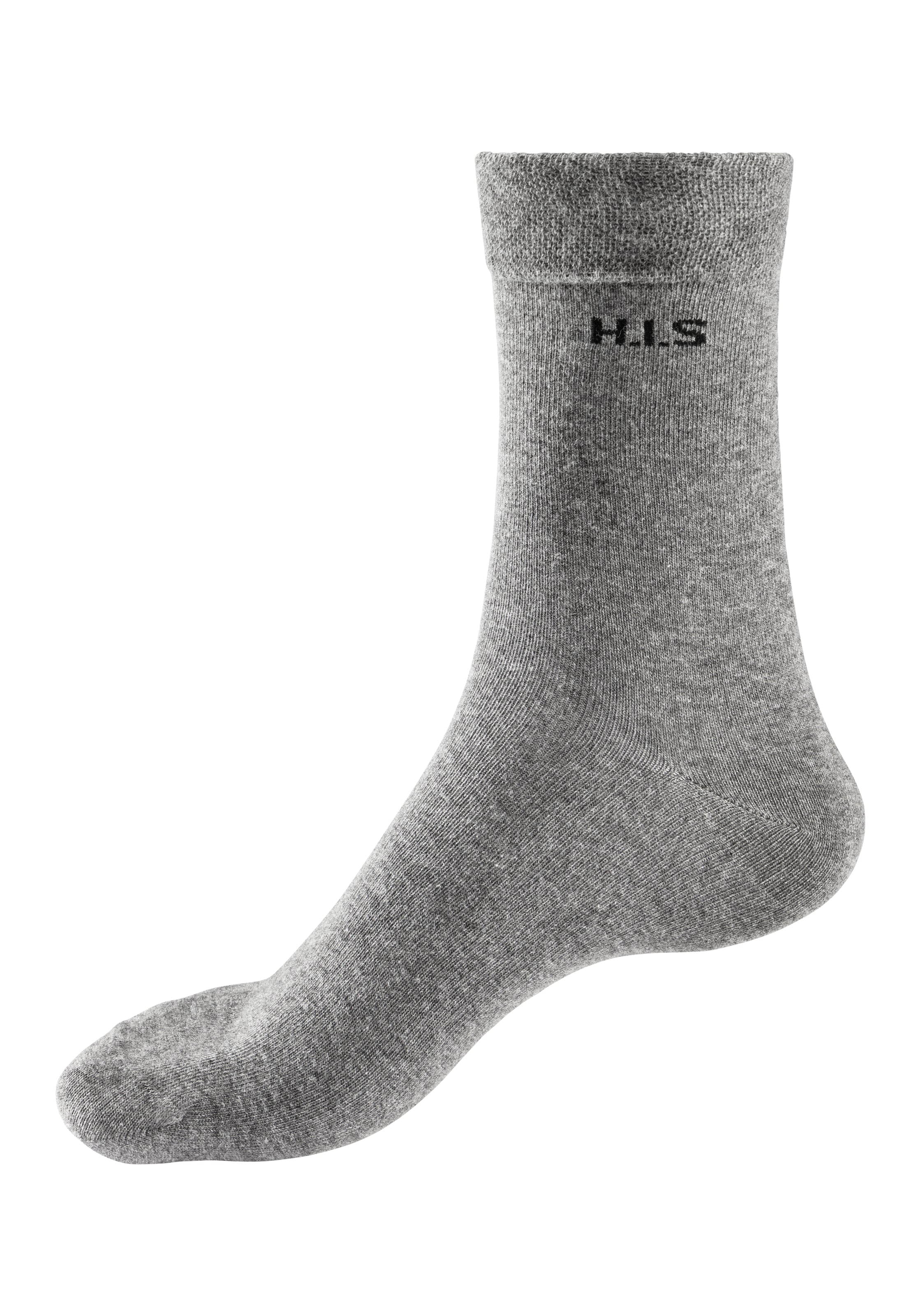H.I.S Socken Packung, 4 Stk. tlg. mit druckfreiem Bündchen
