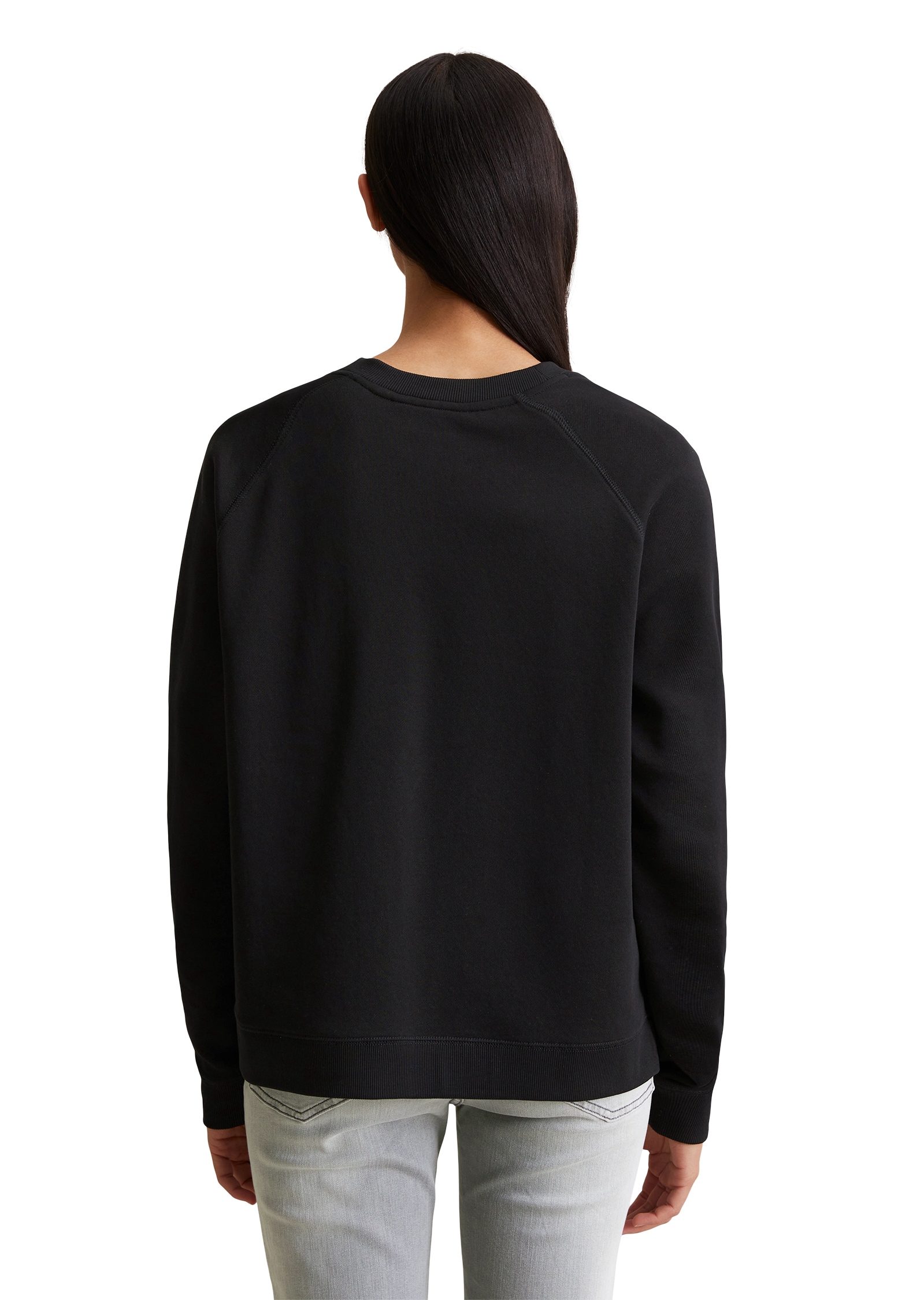 Marc O'Polo DENIM Sweatshirt , Im modernen O-Shape, locker geschnitten und Raglanärmeln
