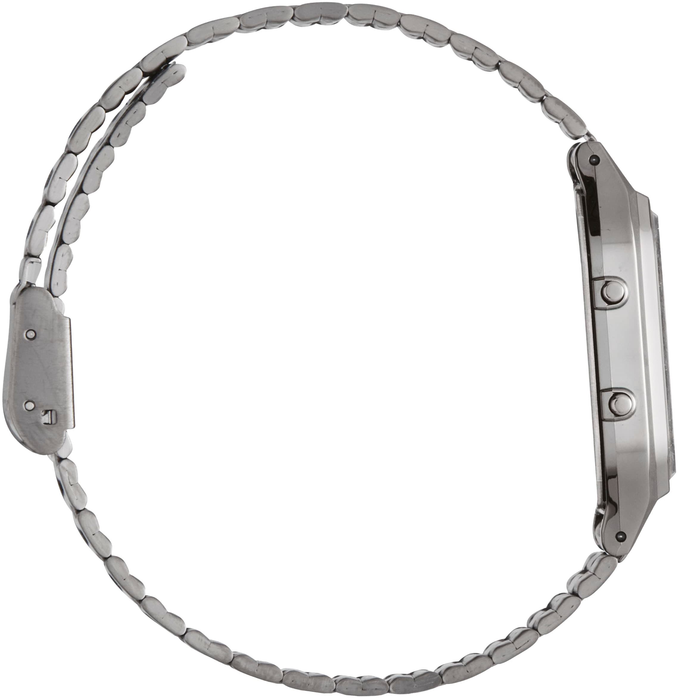 CASIO VINTAGE Chronograph, Quarzuhr, Armbanduhr, Damenuhr, Herrenuhr, Edelstahlband,Digitaluhr