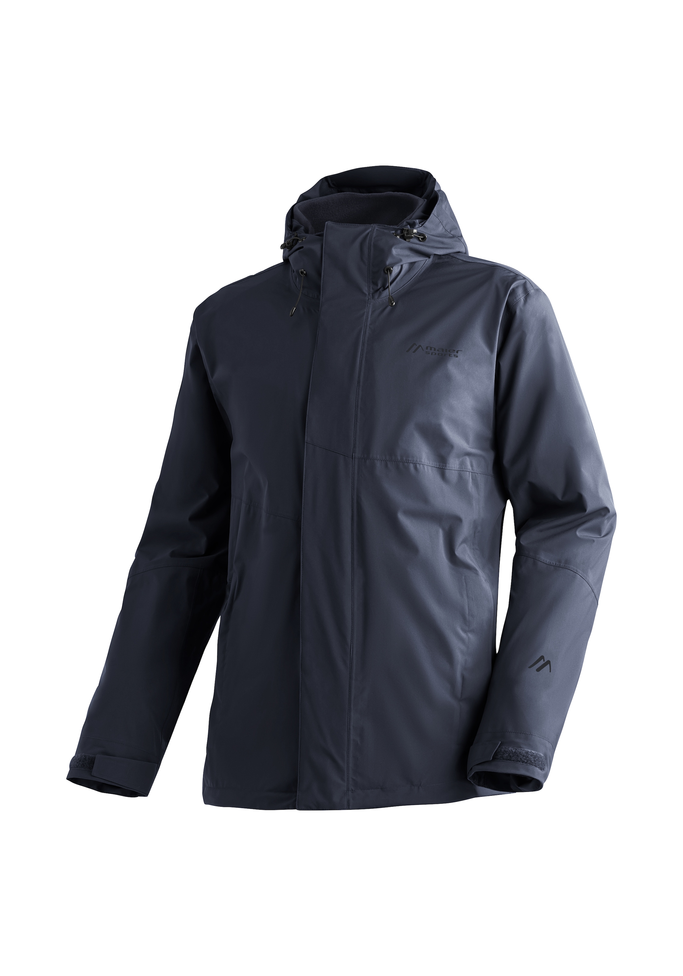 Maier Sports Funktionsjacke »Metor 3in1 M«, Herren 3-in-1 Jacke, Outdoorjacke wind/wasserdicht, RV-Taschen und Kapuze