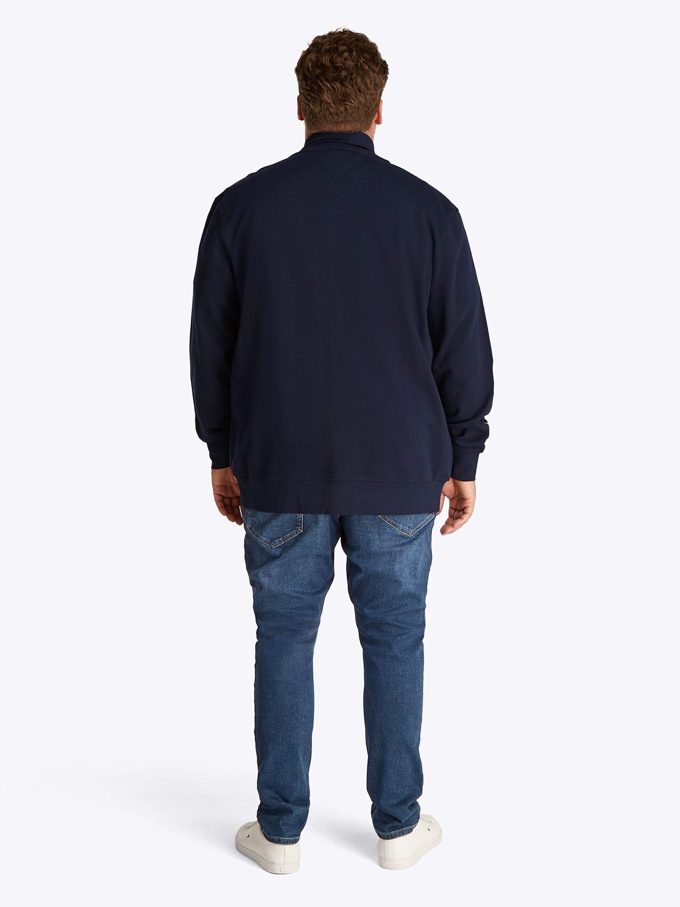 Tommy Hilfiger Big & Tall Sweatjacke »BT-GLOBAL STRIPE STAND COLLAR-B«, Große Größen