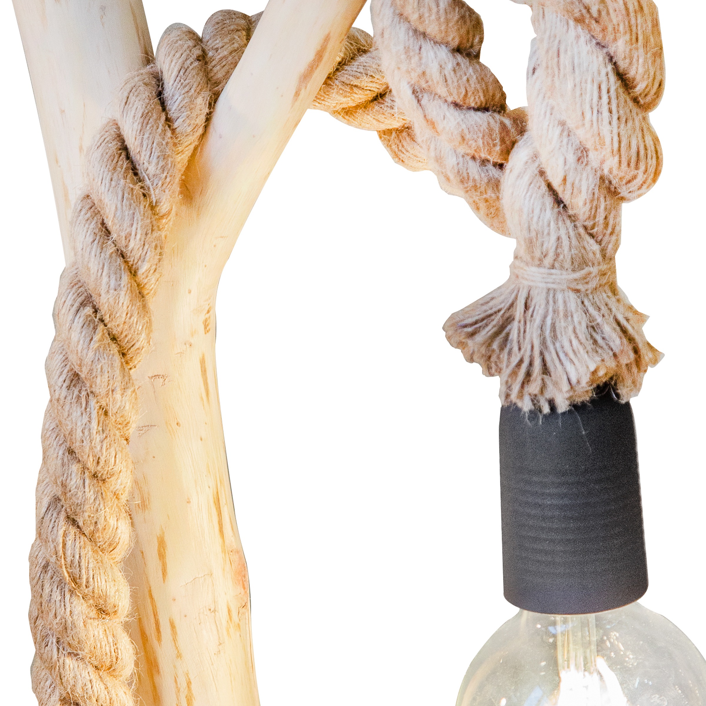 NOWA Stehlampe »NERIDA«, Leuchtmittel E27 | ohne Leuchtmittel, Stehleuchte Holz braun, 1x E27