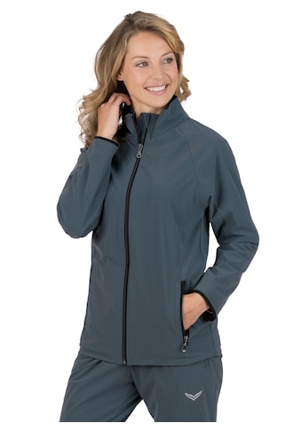 Trainingsjacke »TRIGEMA Raglan-Jacke mit Netzinnenfutter«, (1 St.)