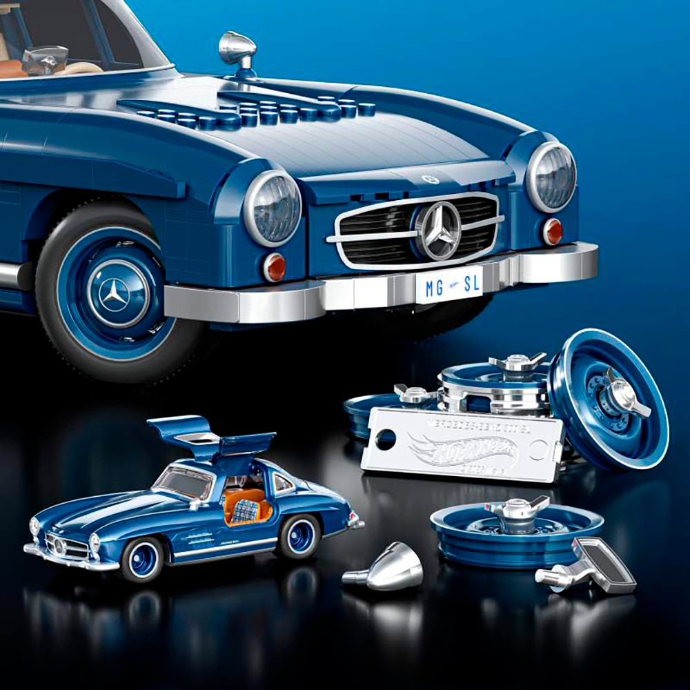 Mattel® Modellbausatz »Mattel Brick Shop Hot Wheels, PREMIUM SERIES MERCEDES-BENZ« 1.600 Stk. tlg. 1:12