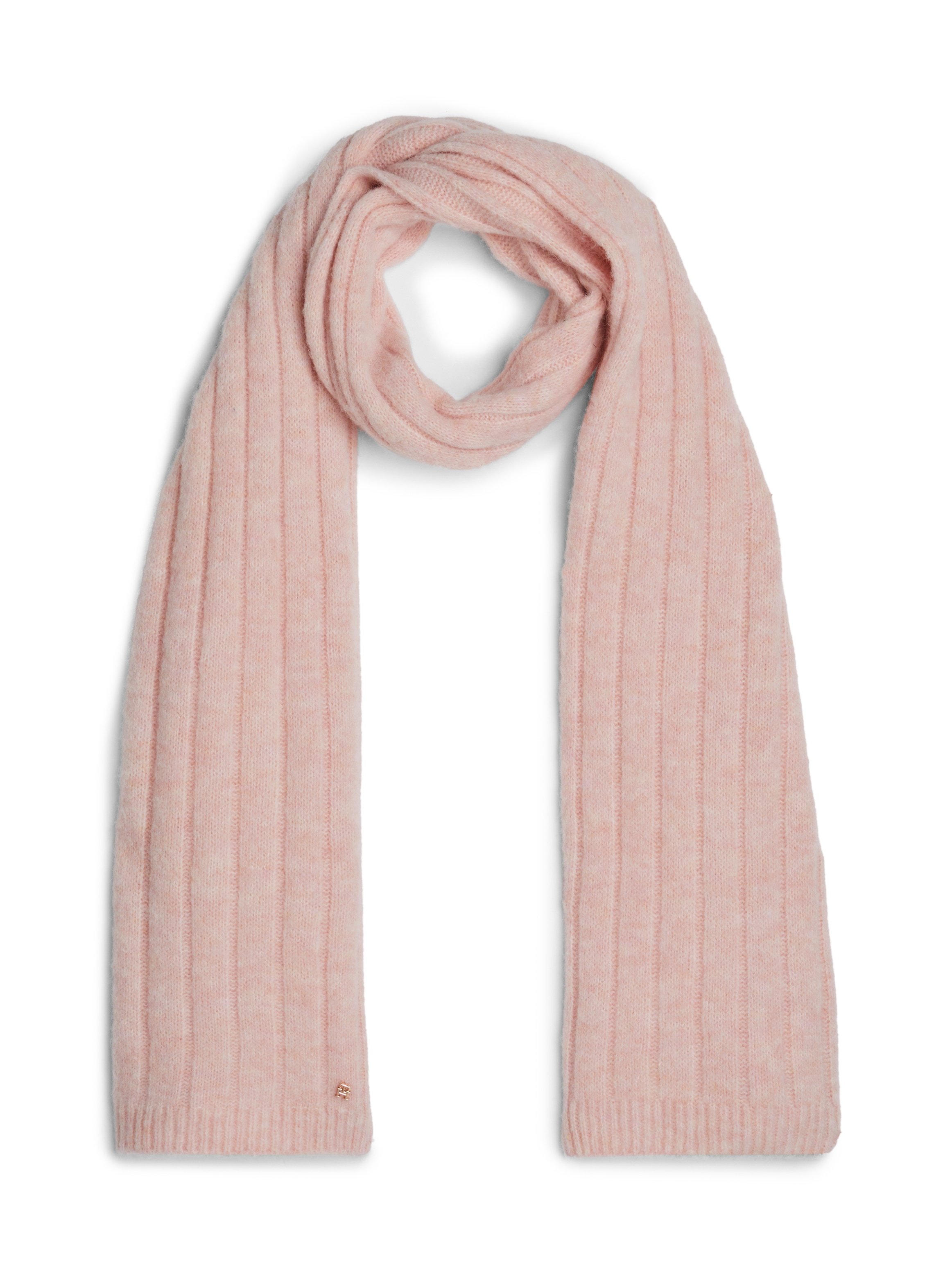 Tommy Hilfiger Strickschal »TH TIMELESS SCARF«, mit Monogramm-Emblem