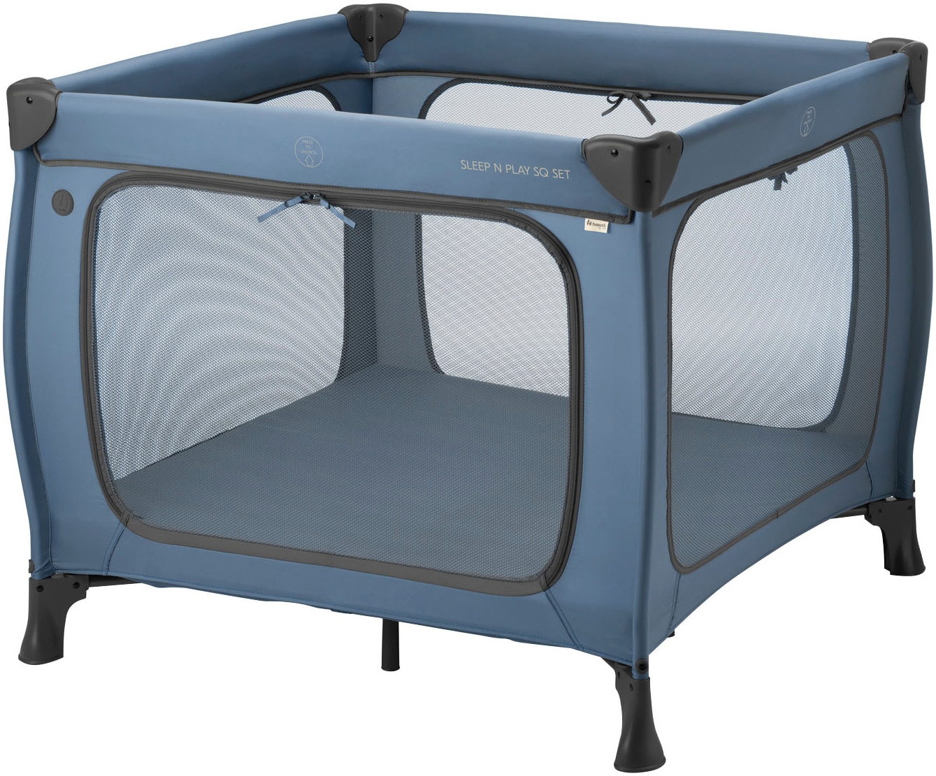 Baby-Reisebett »Sleep N Play SQ, Set dark blue«, inklusive Schaumstoff-Matratze