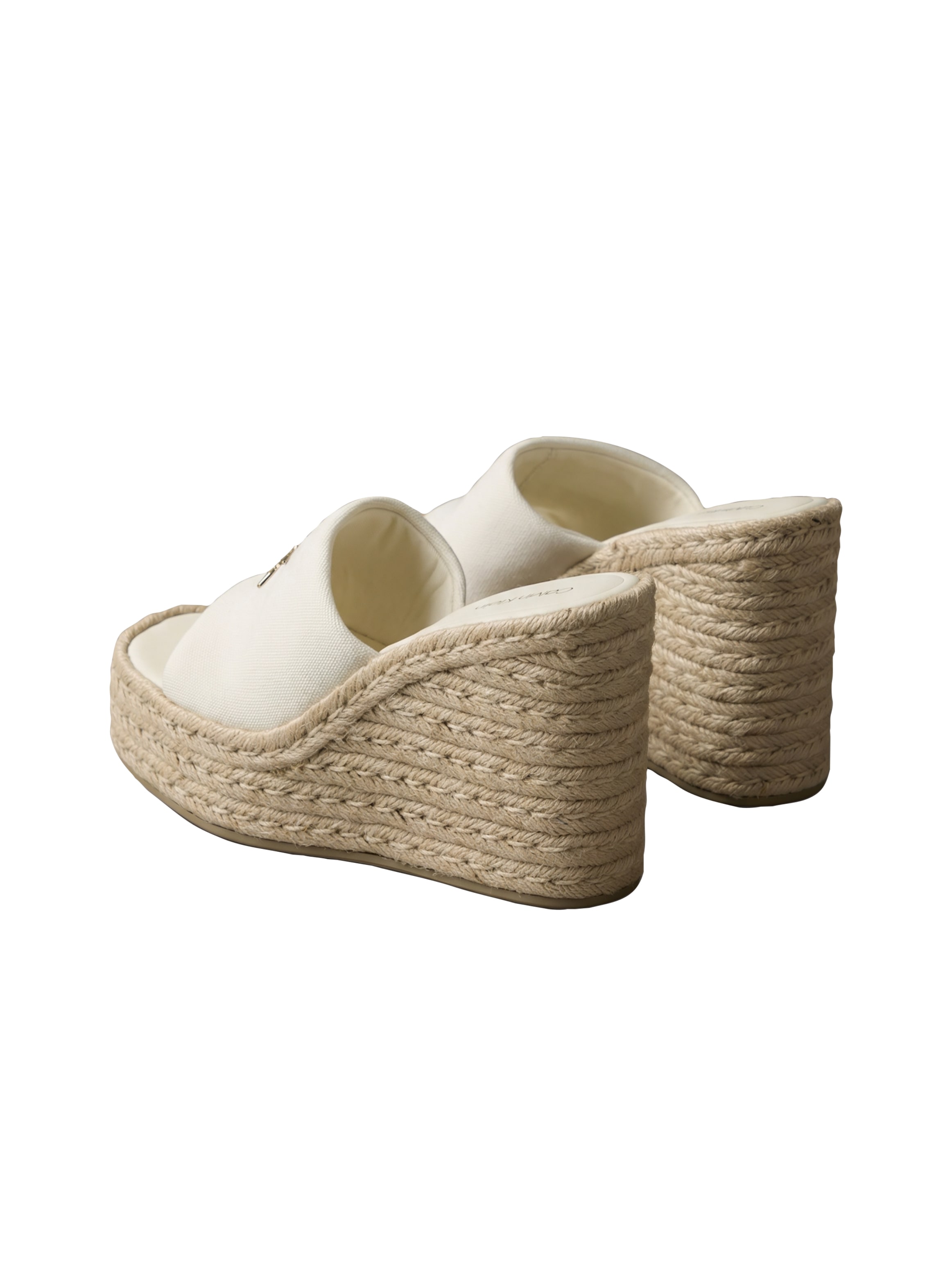 Calvin Klein Keilpantolette »WEDGE ESPAD 70 CANVAS MG«  Sommerschuh, Urlaubsschuh mit Plateau und Jutebesatz