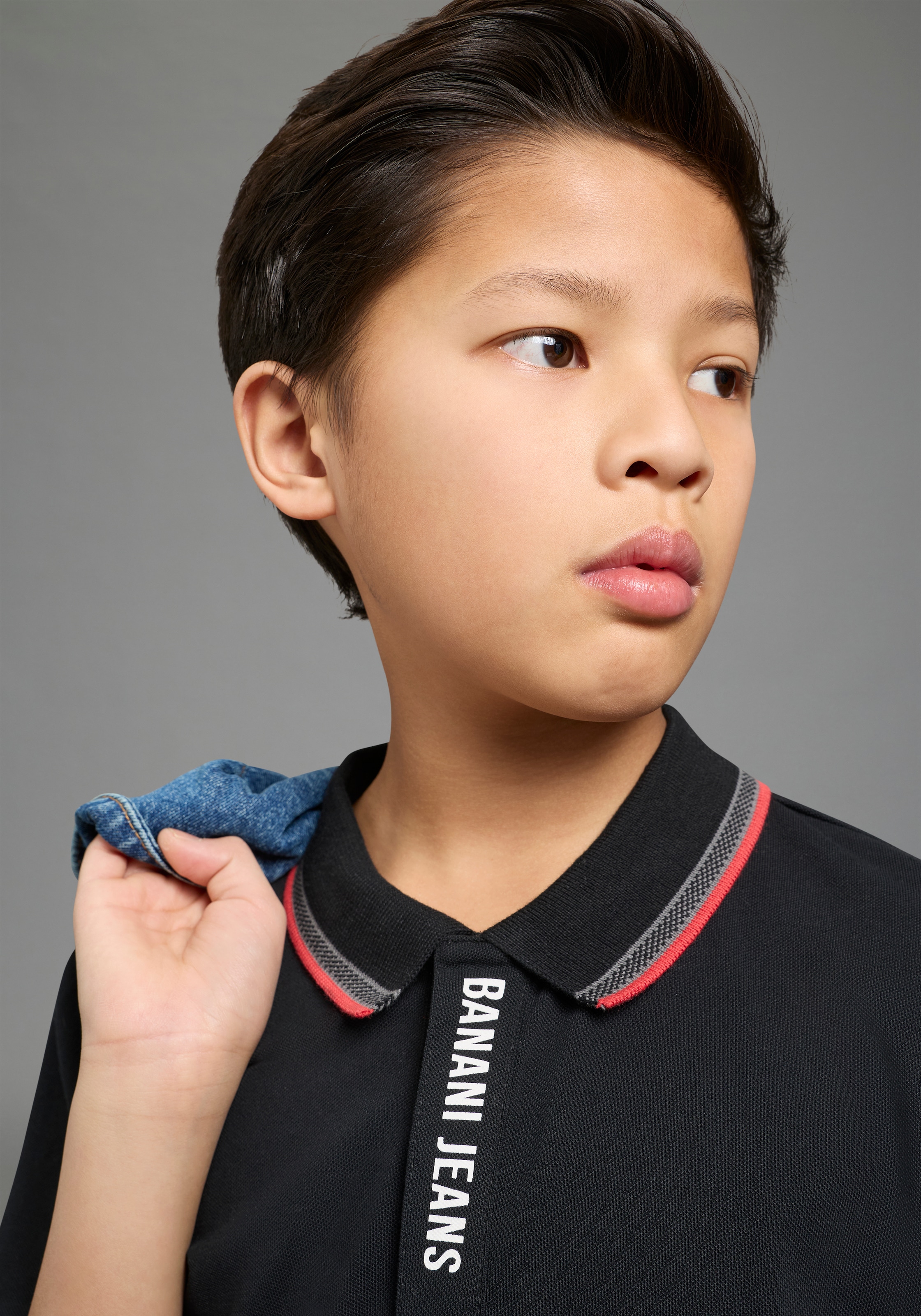 Bruno Banani Poloshirt »Piqué-Shirt mit Logo-Print« Basic-Passform, Kurzarm, mit Knopfleiste, mit Logodruck