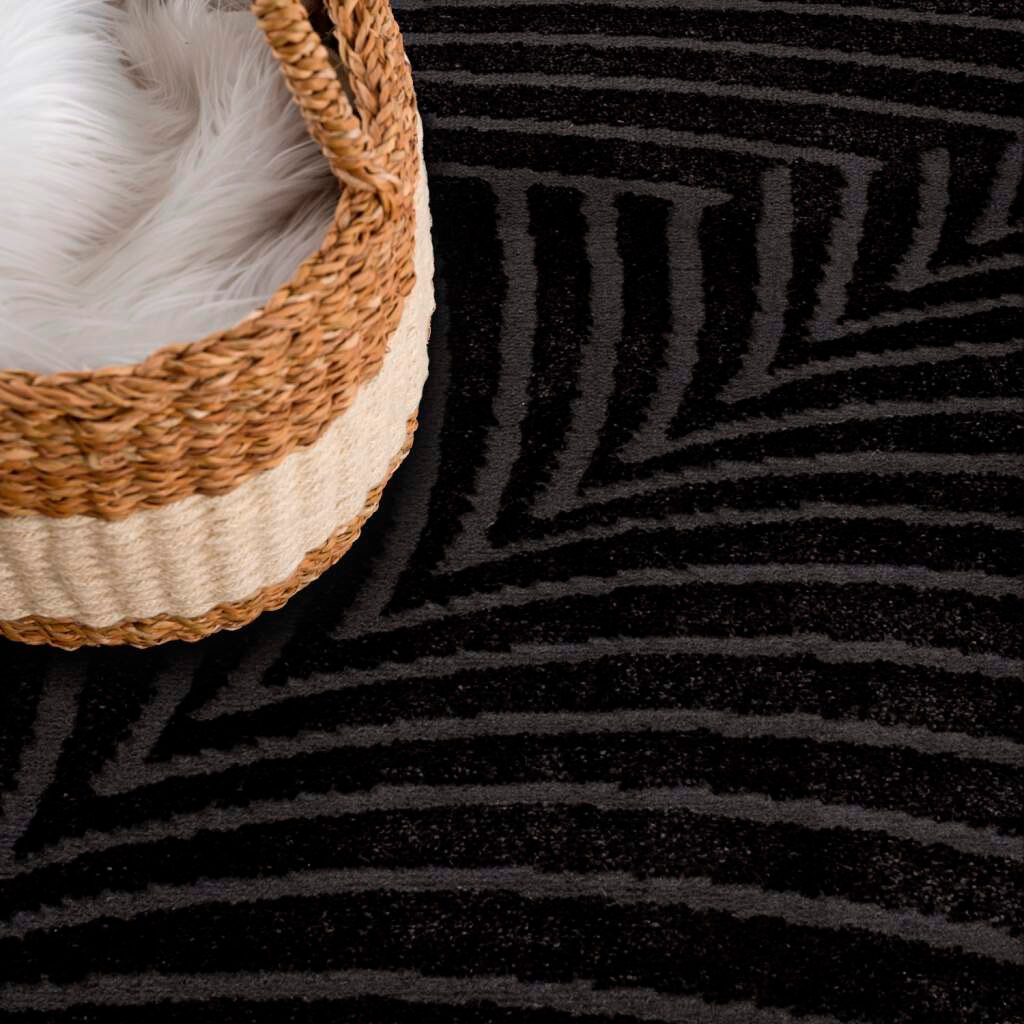Carpet City Teppich »Friseé-Teppich FANCY 648«, rechteckig, 12 mm Höhe, Läufer, Kurzflor, 3D-Optik, Kreisförmiges Muster, Wohnzimmer