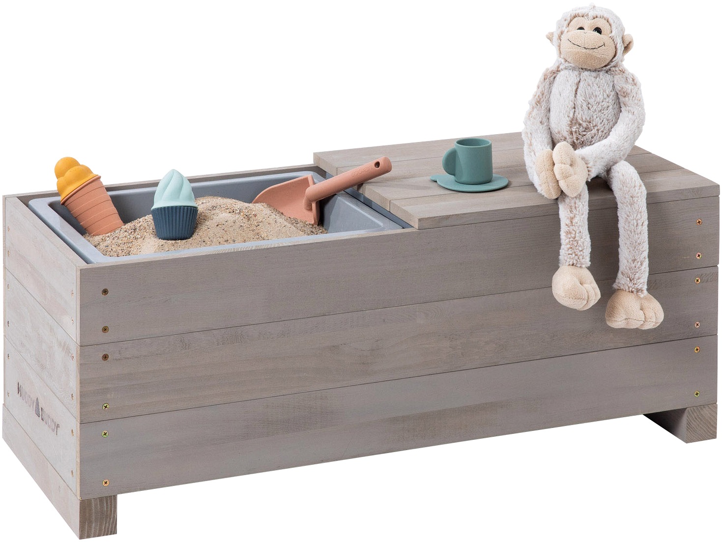 MUDDY BUDDY® Sandkasten »Sandkasten & Kindersitzbank Discoverer«