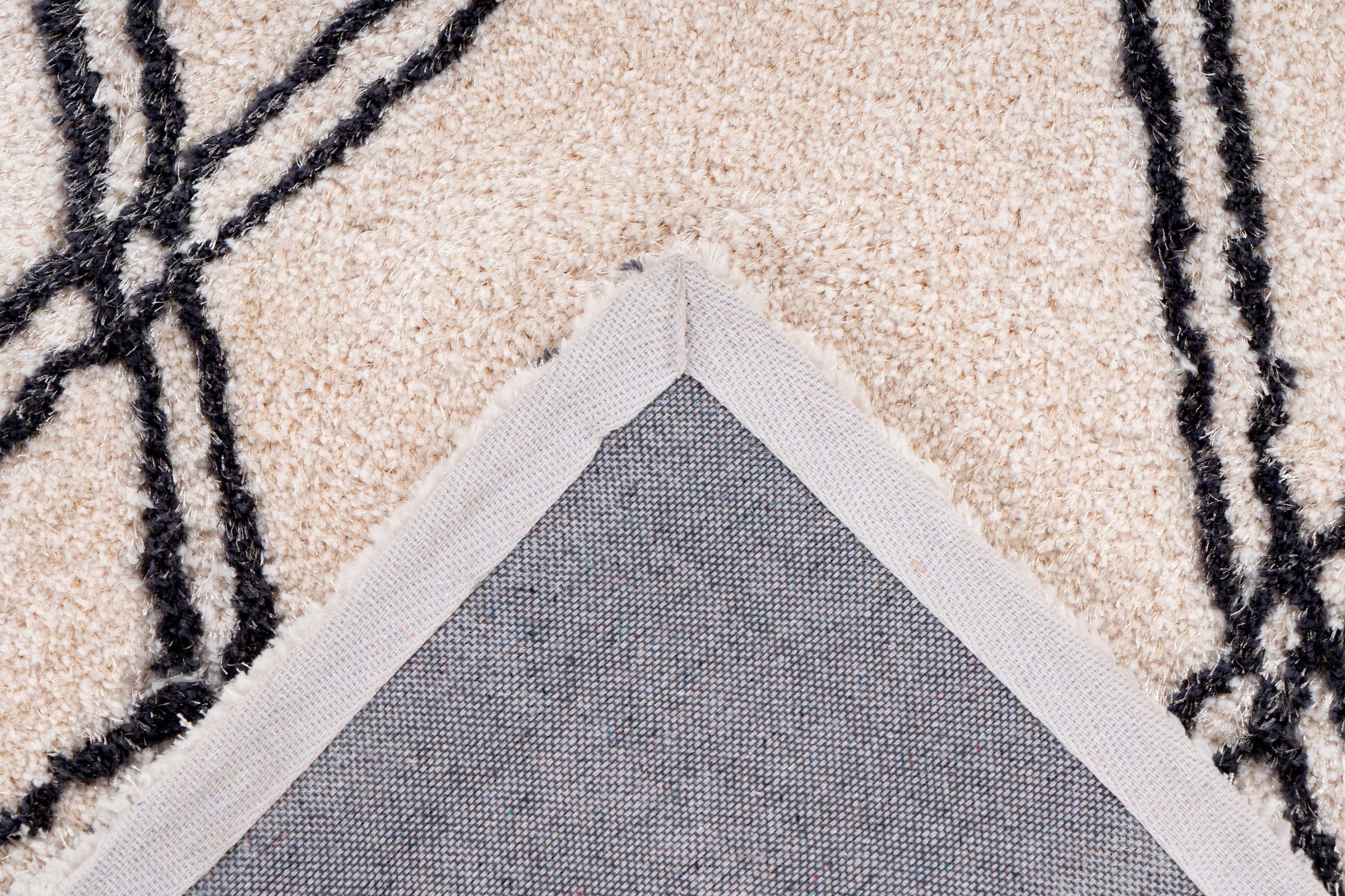 my home Hochflor-Teppich »Alva« rechteckig 27 mm Höhe Wohnzimmer