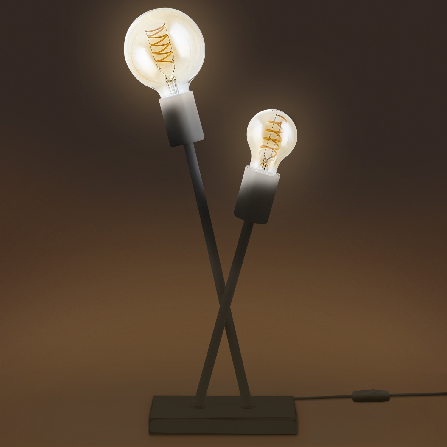 Paco Home Tischleuchte »IKS«, 2 flammig-flammig, Stehlampe LED Lampe  Wohnzimmer Vintage Retro Industrial Design E27 online kaufen | mit 3 Jahren  XXL Garantie | Tischlampen