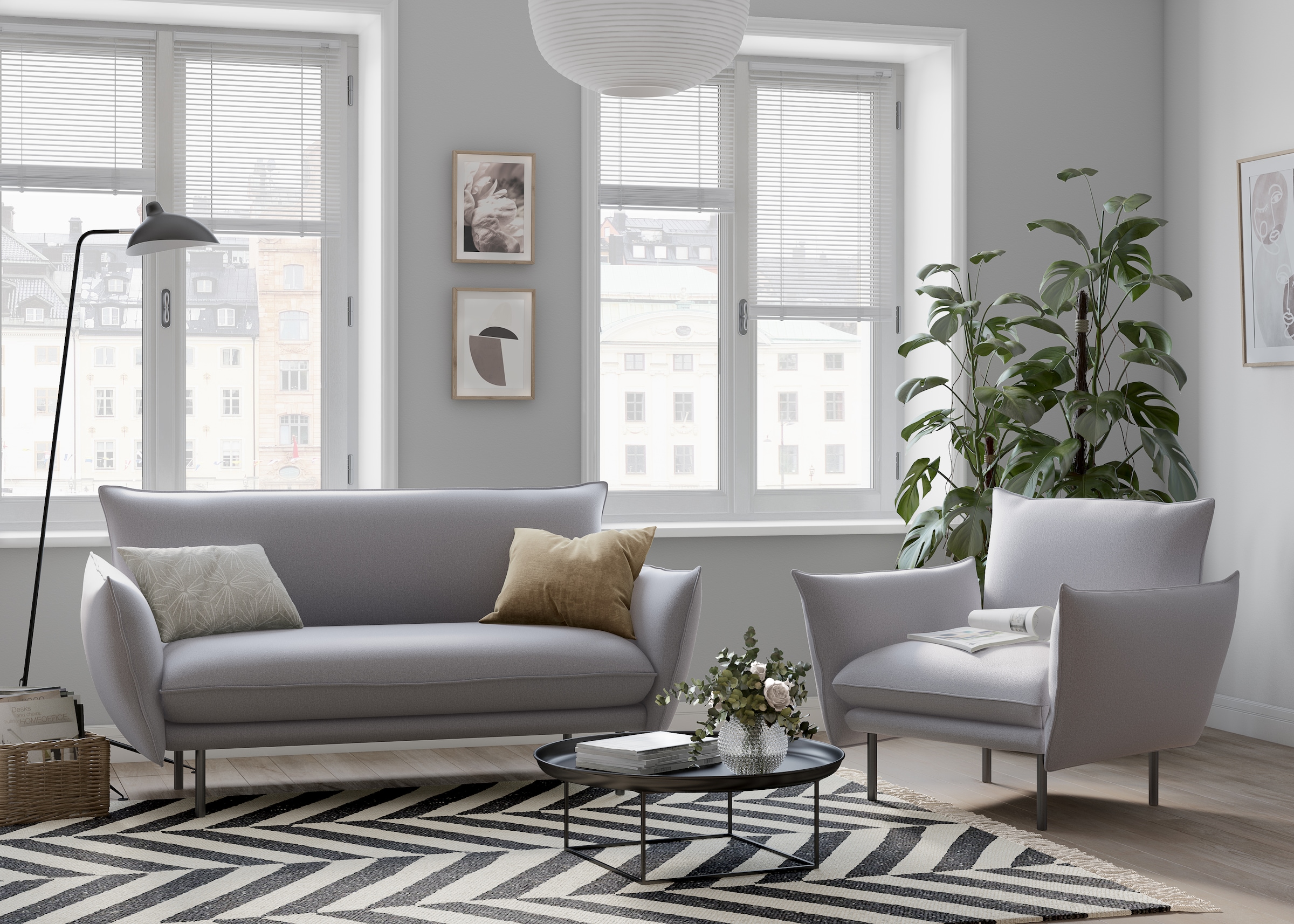 andas Sessel »Stine Cocktailsessel«, Besonderes Design durch Kissenoptik und Keder, by Morten Georgsen