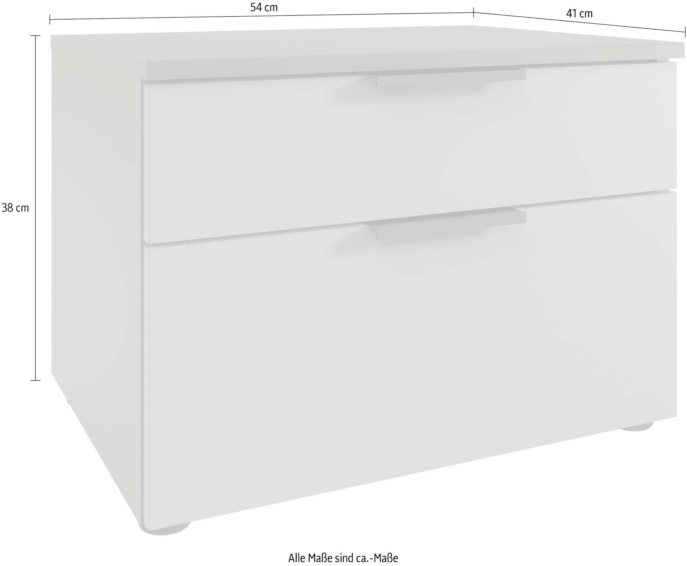 Wimex Nachtkommode »Oxford by fresh to go, mit Schubladen, in 2 Größen« 54cm breit,41cm tief, wahlweise in 2 Höhen,  Mit Soft-close Beschlägen