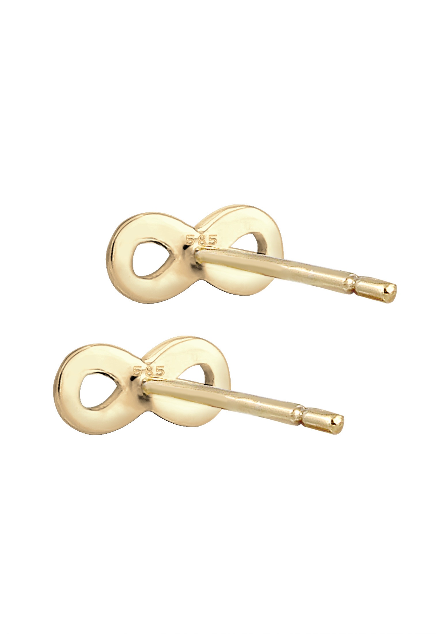 Elli Premium Paar Ohrstecker »Ohrringe Ohrstecker Infinity 585 Gelbgold«