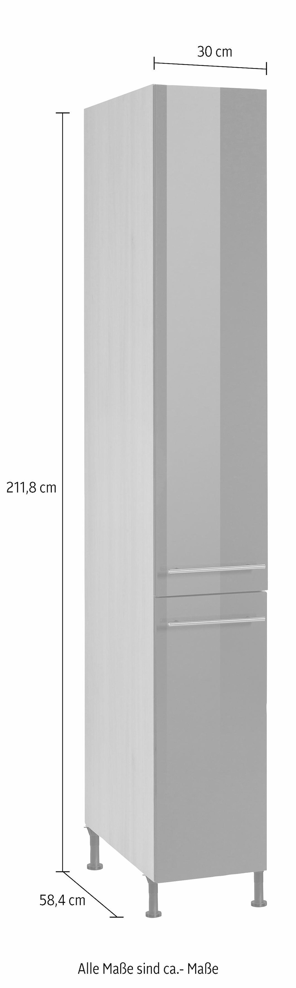 OPTIFIT Apothekerschrank »Bern«, 30 cm breit, 212 cm hoch, mit  höhenverstellbaren Stellfüßen bequem kaufen