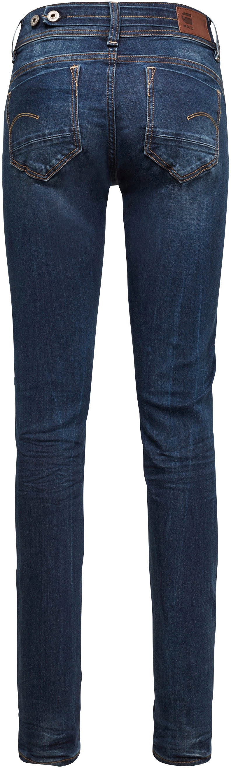 G-STAR Straight-Jeans »Midge Saddle Straight«, 5-Pocket-Design mit markanten Steppnähten