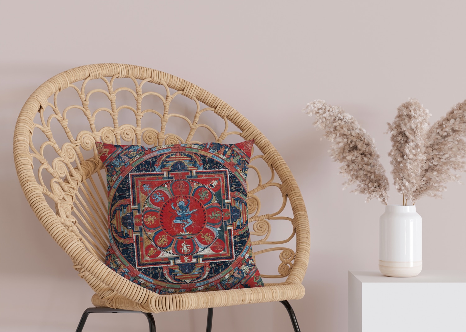 queence Dekokissen »Buddhismus« Kissenhülle ohne Füllung, 1 Stück