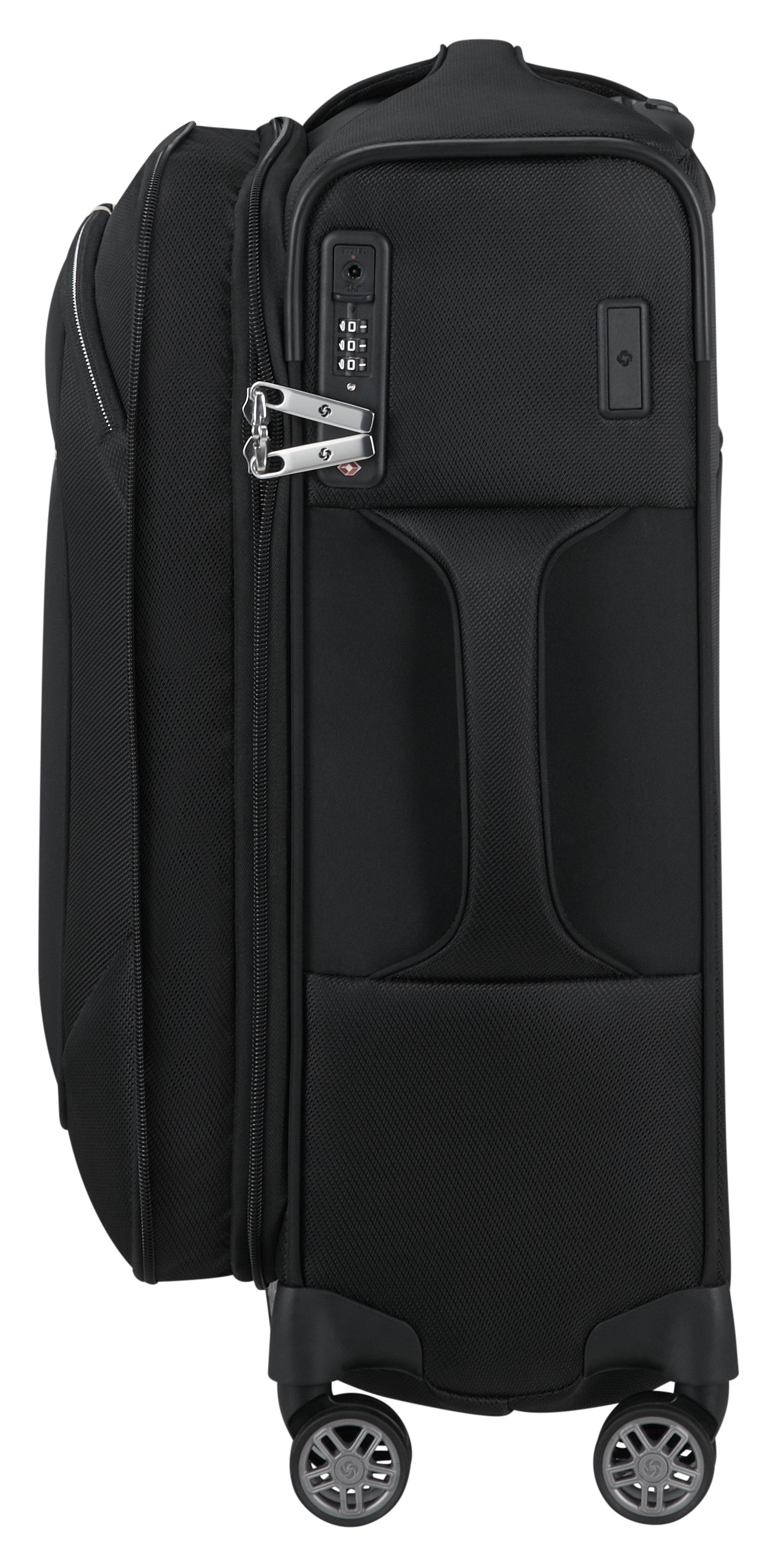 Samsonite Weichgepäck-Trolley »RE-LITE, verschiedene Größen und Farben«, (Set, 2 St., mit 2 Packwürfeln), 4 Rollen, Reisekoffer TSA-Schloss Stickerbogen Volumenerweiterung Laptopfach