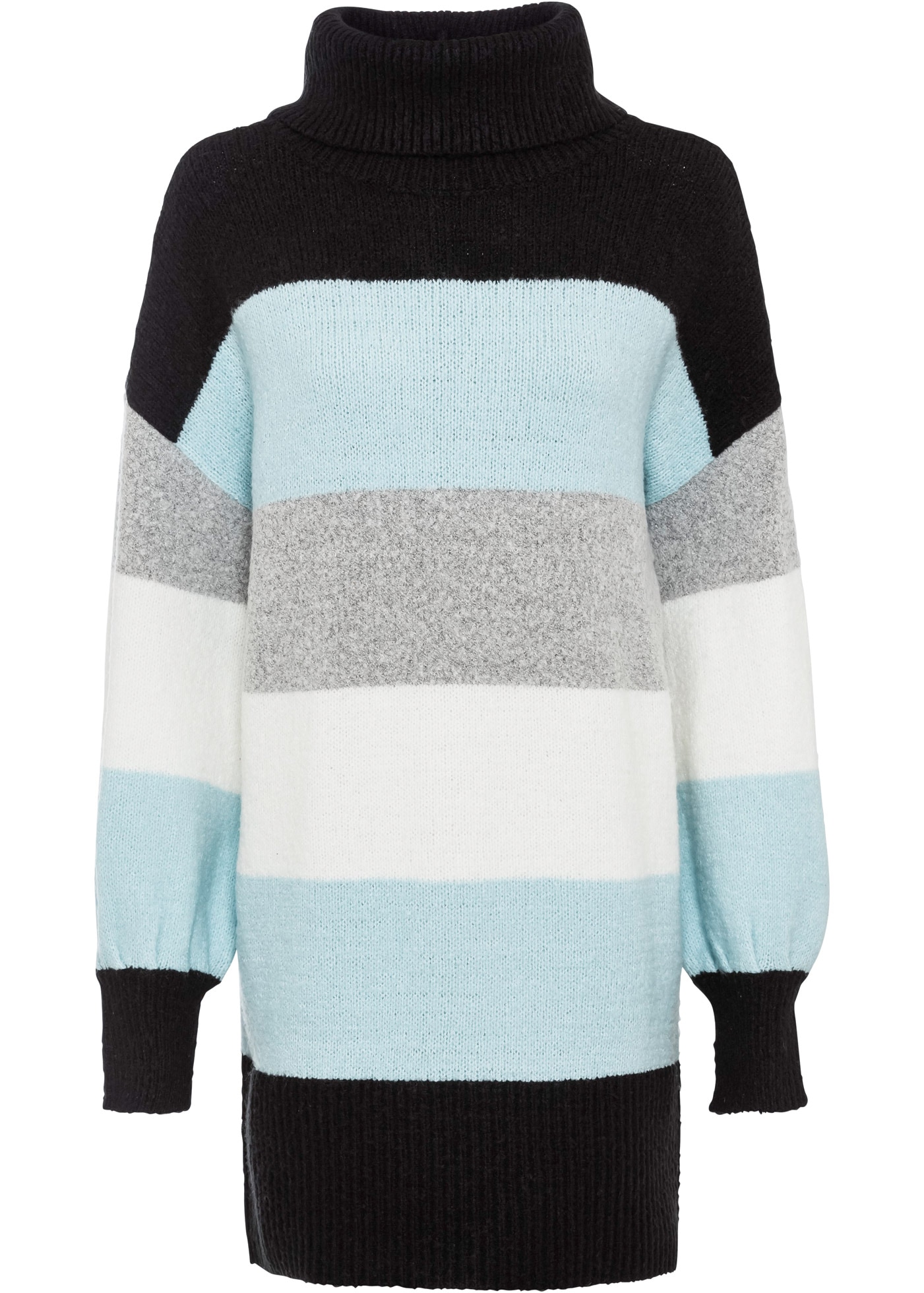 bonprix Longpullover »Long-Pullover« aus Polyacryl, Polyester und Elasthan, mit Rollkragen