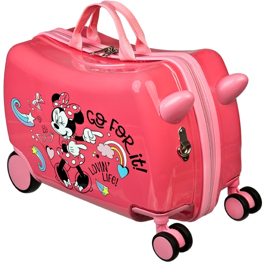 ziehen zum UNDERCOVER Minnie Mouse«, 4 bei Trolley, Kinderkoffer sitzen Rollen, »Ride-on und